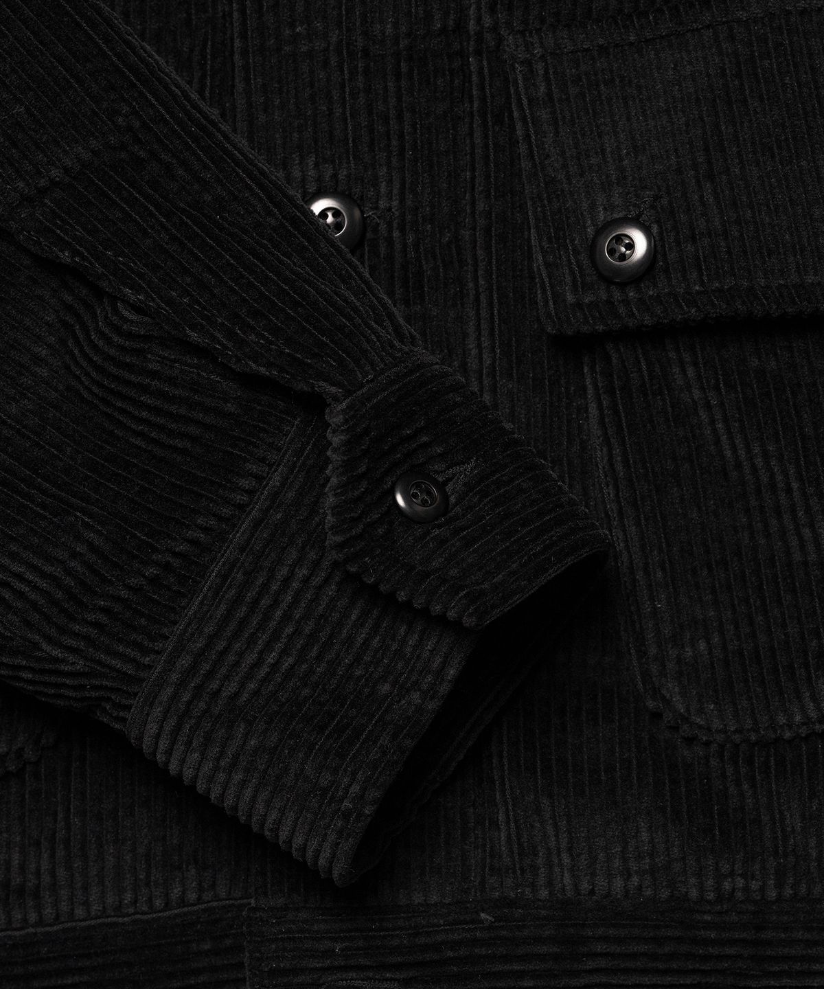 코튼벨(COTTON BELL) 골덴 패디드 자켓 - Black