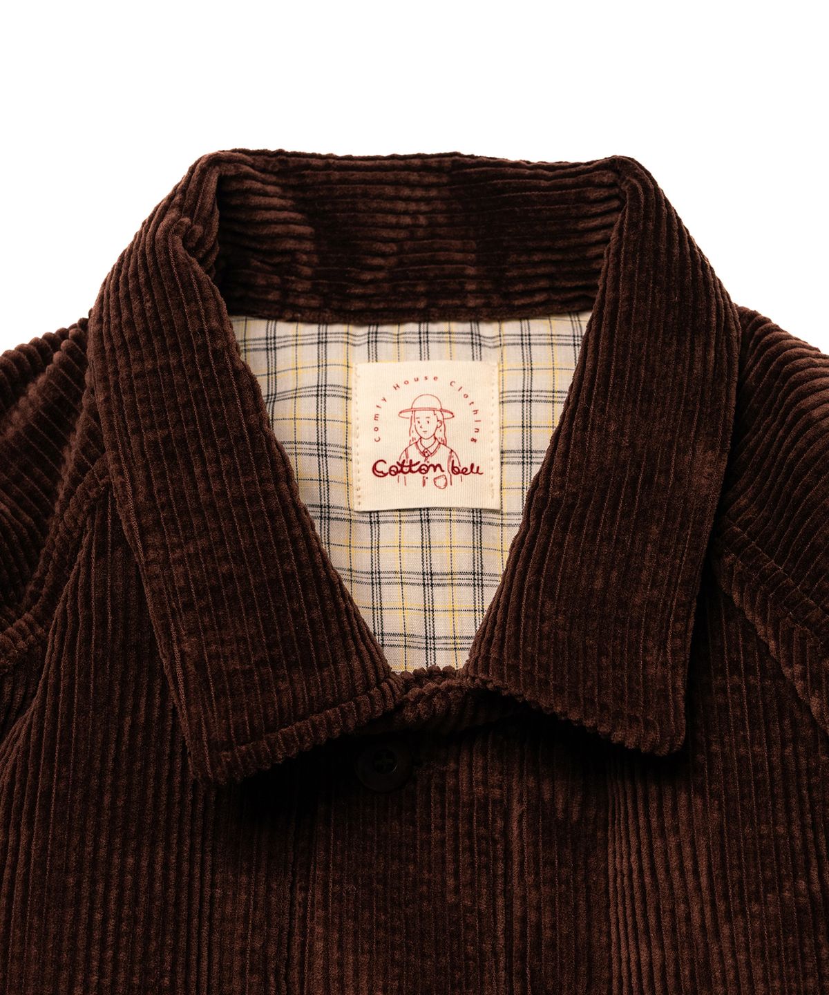 코튼벨(COTTON BELL) 골덴 패디드 자켓 - Brown