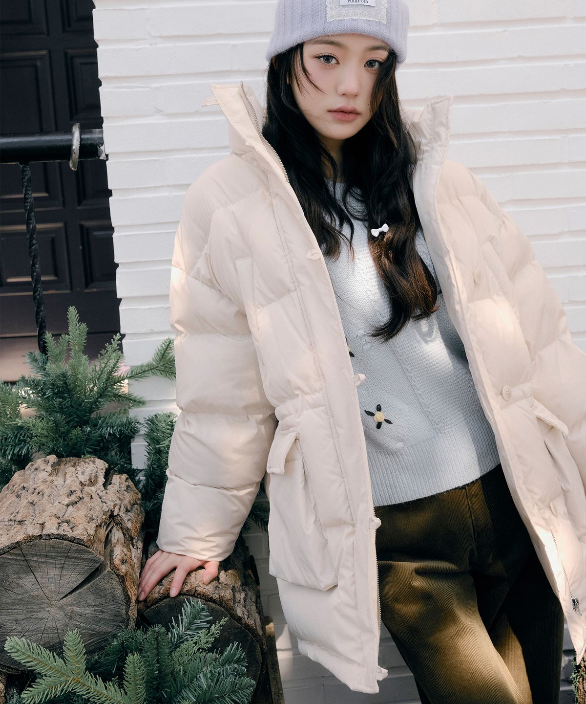 로라로라(ROLAROLA) BASIC CORDUROY PANTS KHAKI