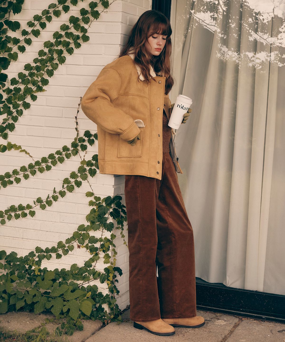 로라로라(ROLAROLA) BASIC CORDUROY PANTS BROWN