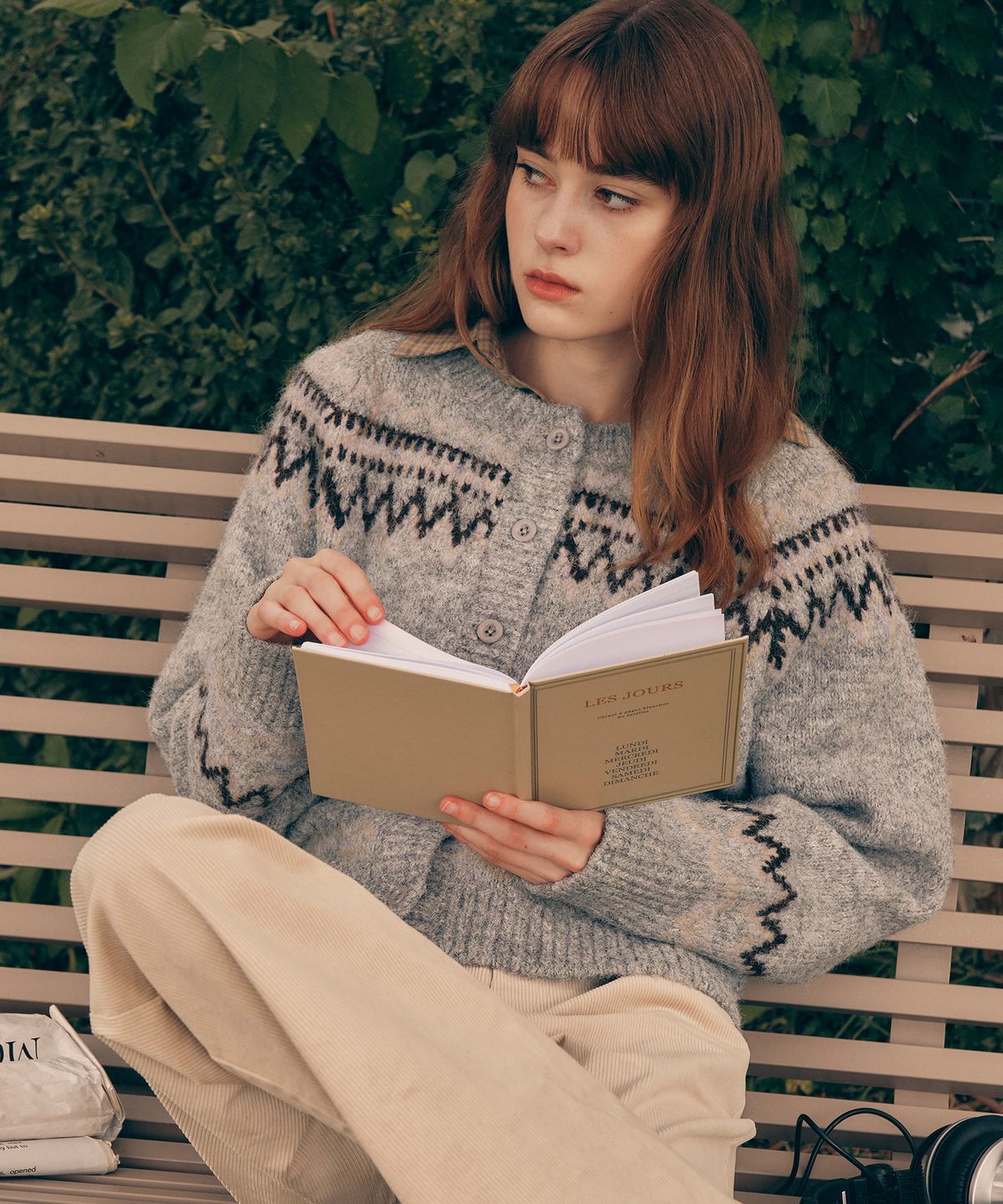 로라로라(ROLAROLA) ROUND COWICHAN CARDIGAN GRAY