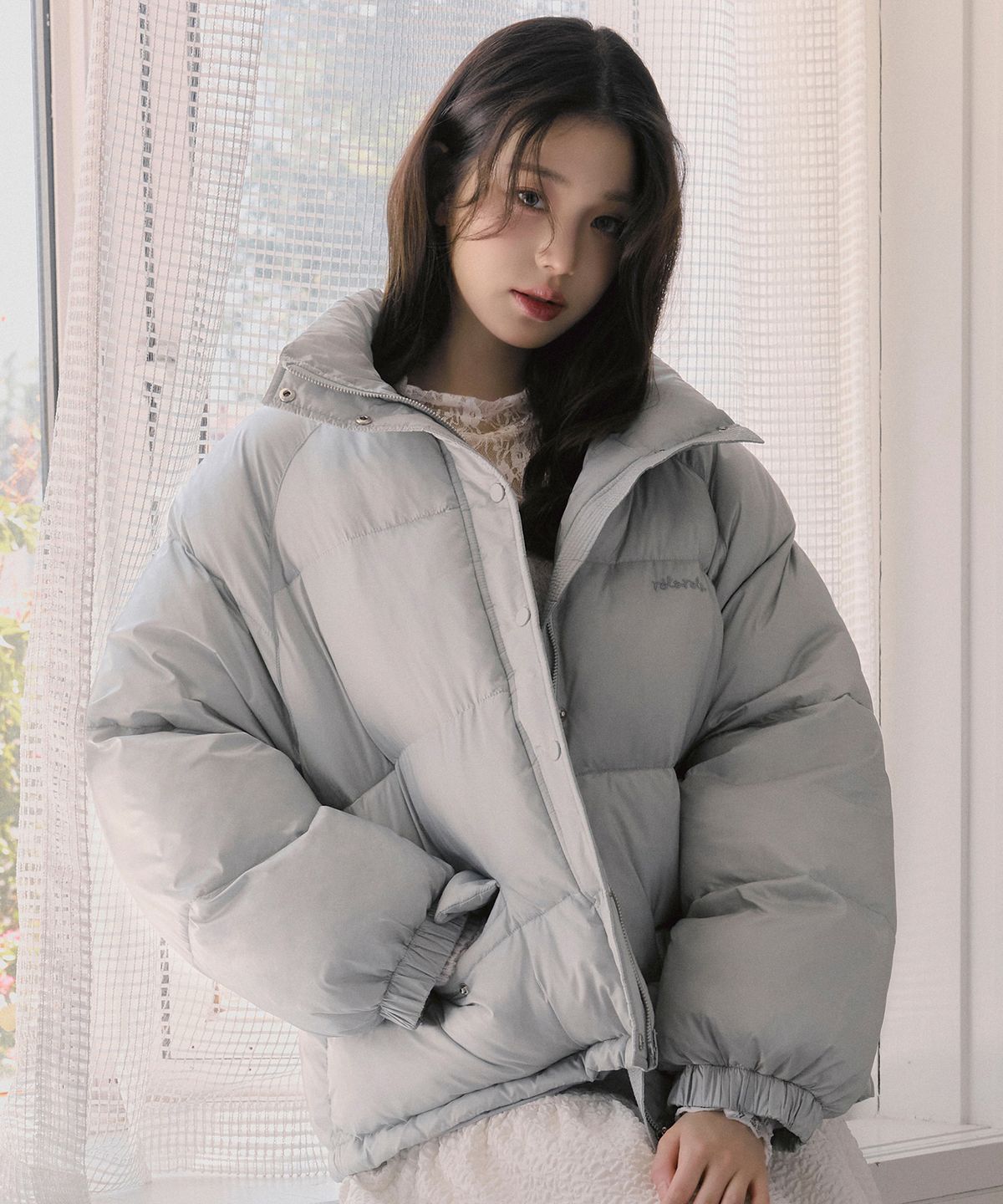 로라로라(ROLAROLA) RAGLAN WELLON PADDING GRAY