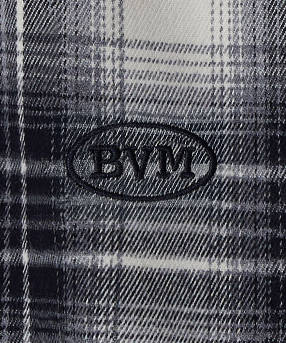 부붐(BOOVOOM) [빅사이즈]BVM 오버핏 체크 셔츠 네이비
