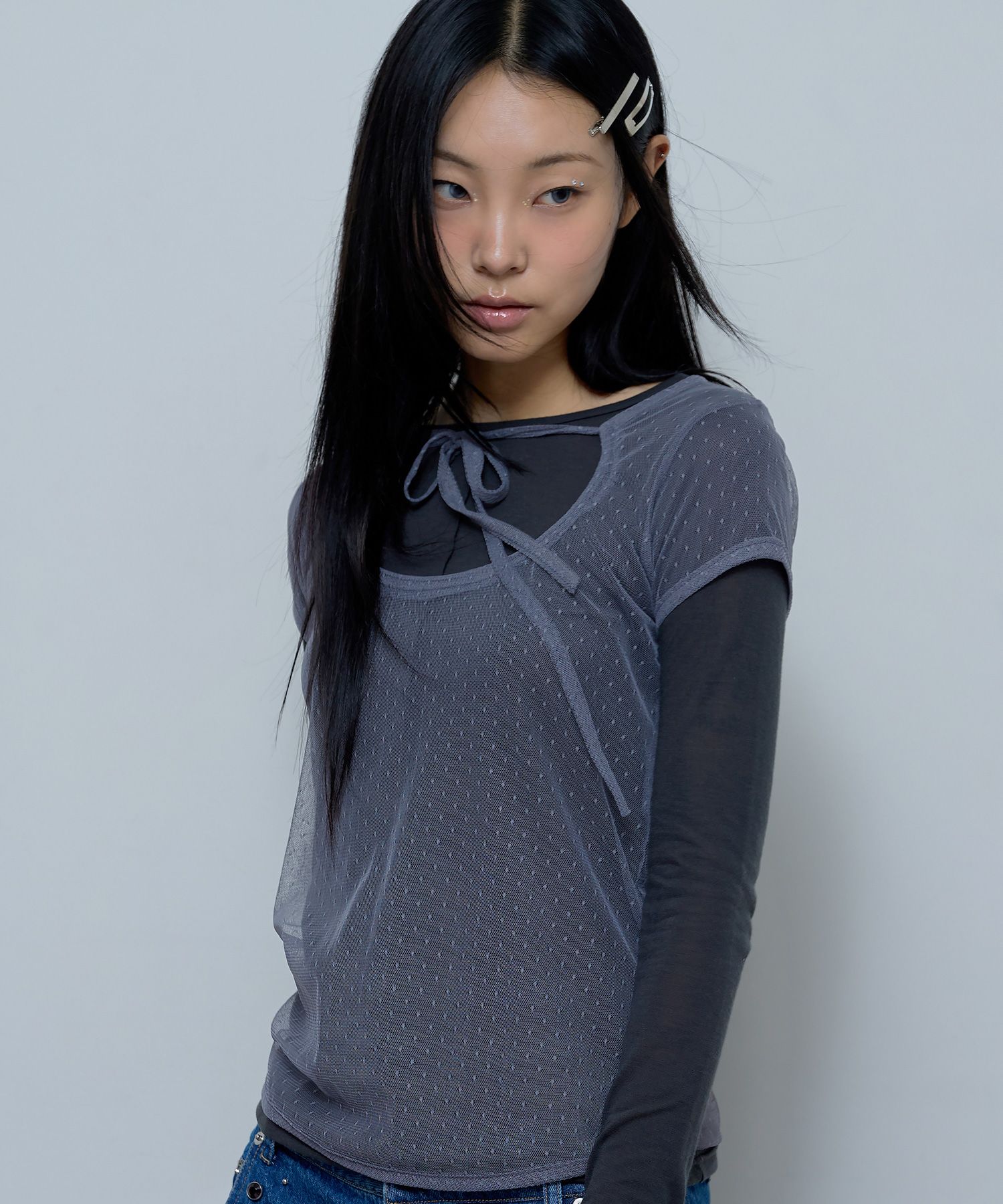 ★NASTY FANCY CLUB★ 3WAY dot layered long sleeve BEIGEF24ZB MUSINSA | FANCY CLUB [SET] 3-WAY Dot Layered Long Sleeve