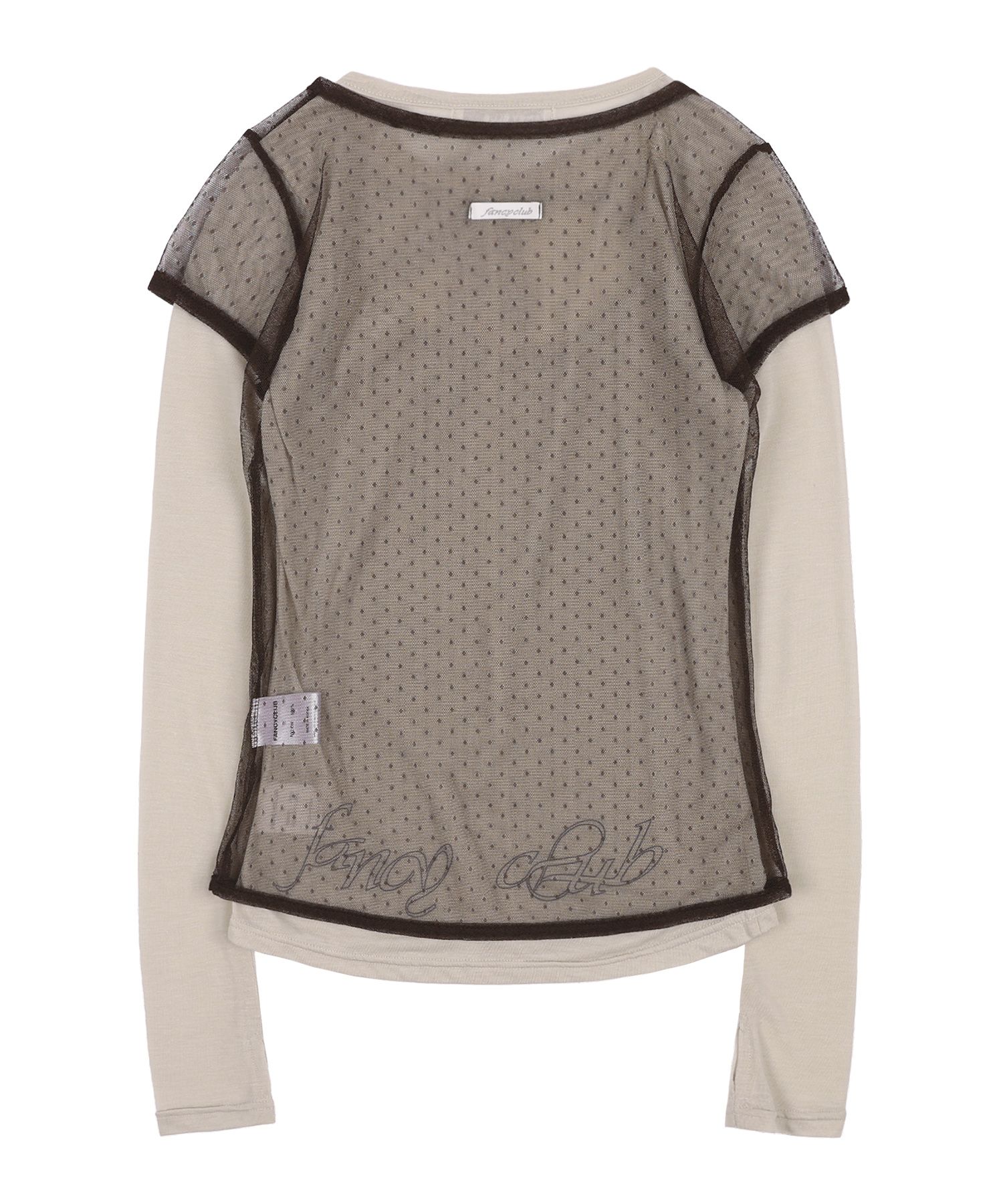 ★NASTY FANCY CLUB★ 3WAY dot layered long sleeve BEIGEF24ZB MUSINSA | FANCY CLUB [SET] 3-WAY Dot Layered Long Sleeve