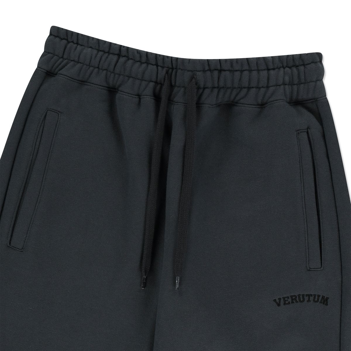 베루툼(VERUTUM) 아이비 아치 로고 스트레이트 스웻 팬츠 우먼즈 차콜