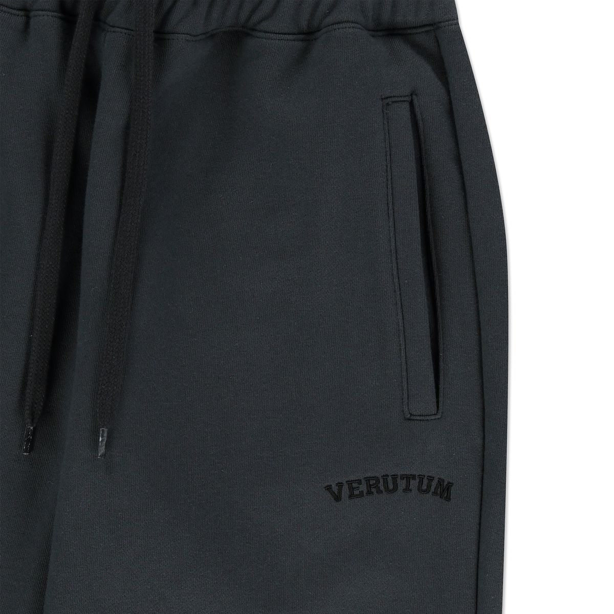 베루툼(VERUTUM) 아이비 아치 로고 스트레이트 스웻 팬츠 우먼즈 차콜