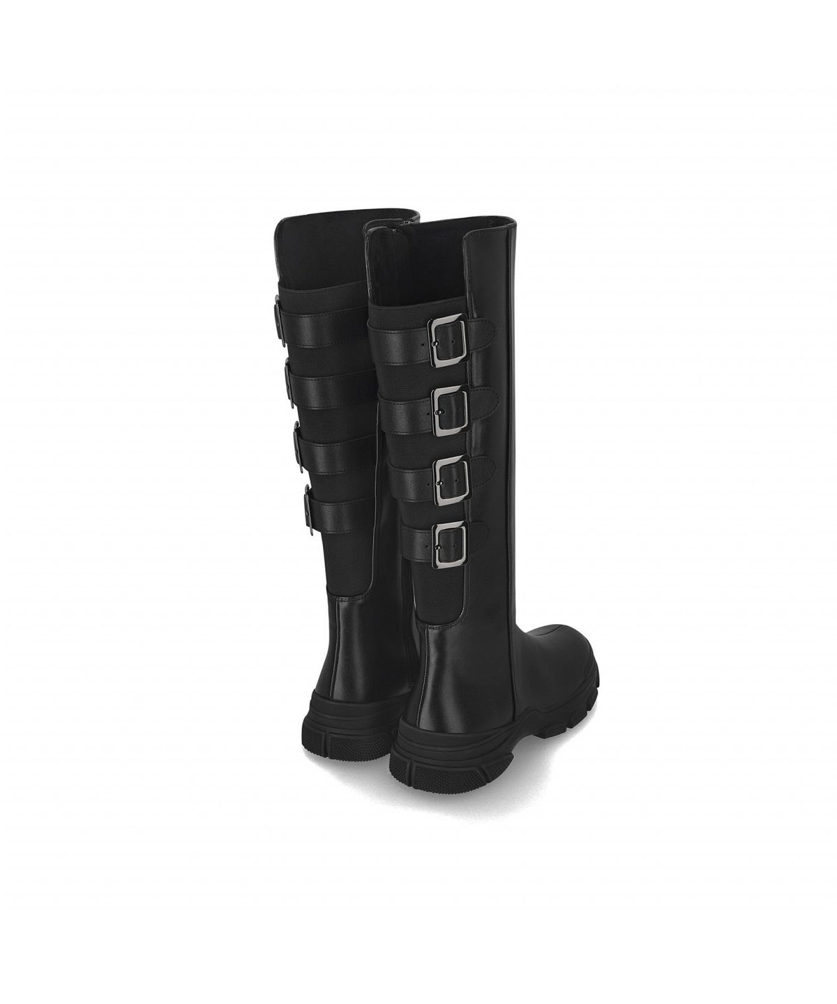 엘칸토(ELCANTO) 마쯔 여성 버클 밴드 캐주얼 롱부츠 5cm LCWL34M44V