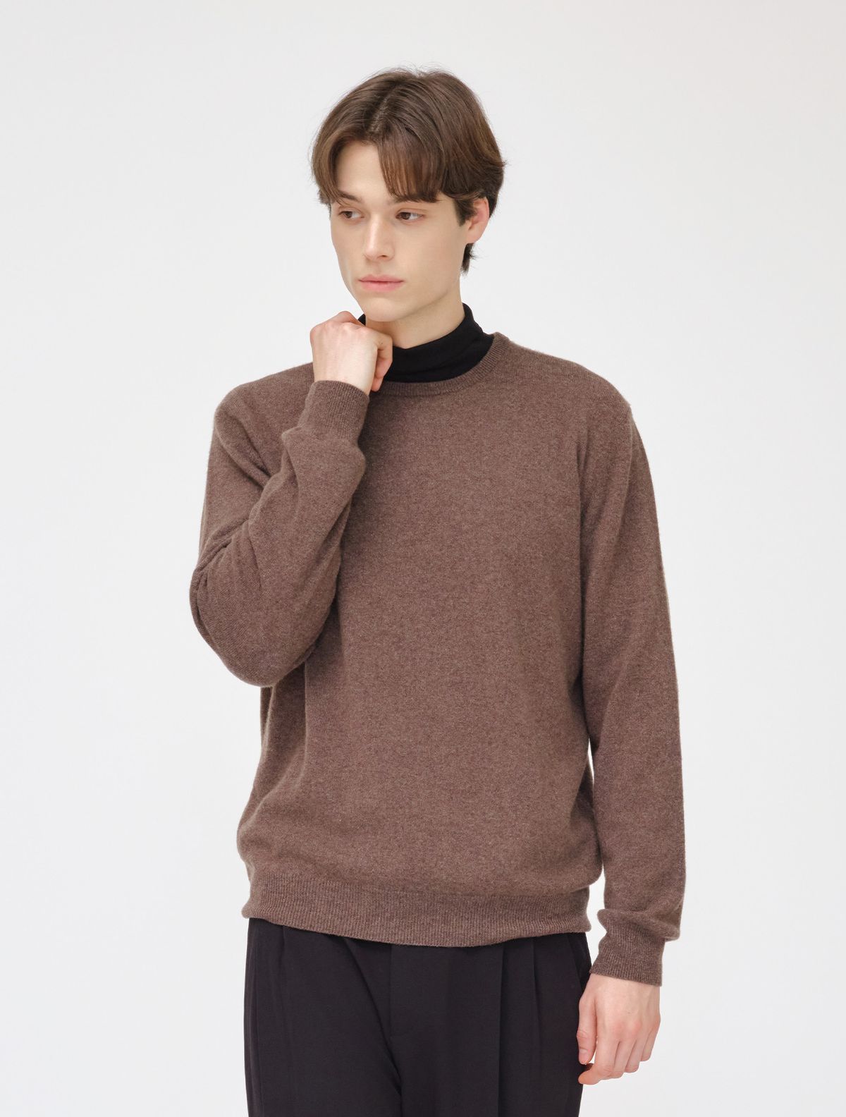 와이잭(YJACK) M_베이비 캐시미어 크루넥 풀오버 MCAU120003