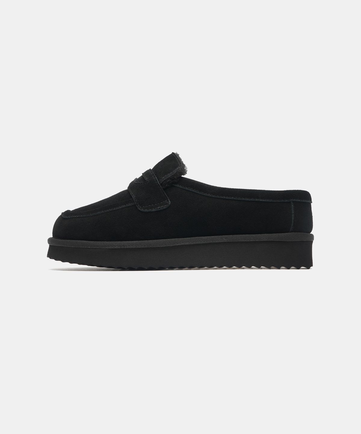 식스핏(6FT) WINTERFELL - SLIP LOAFER BLACK  어그 로퍼