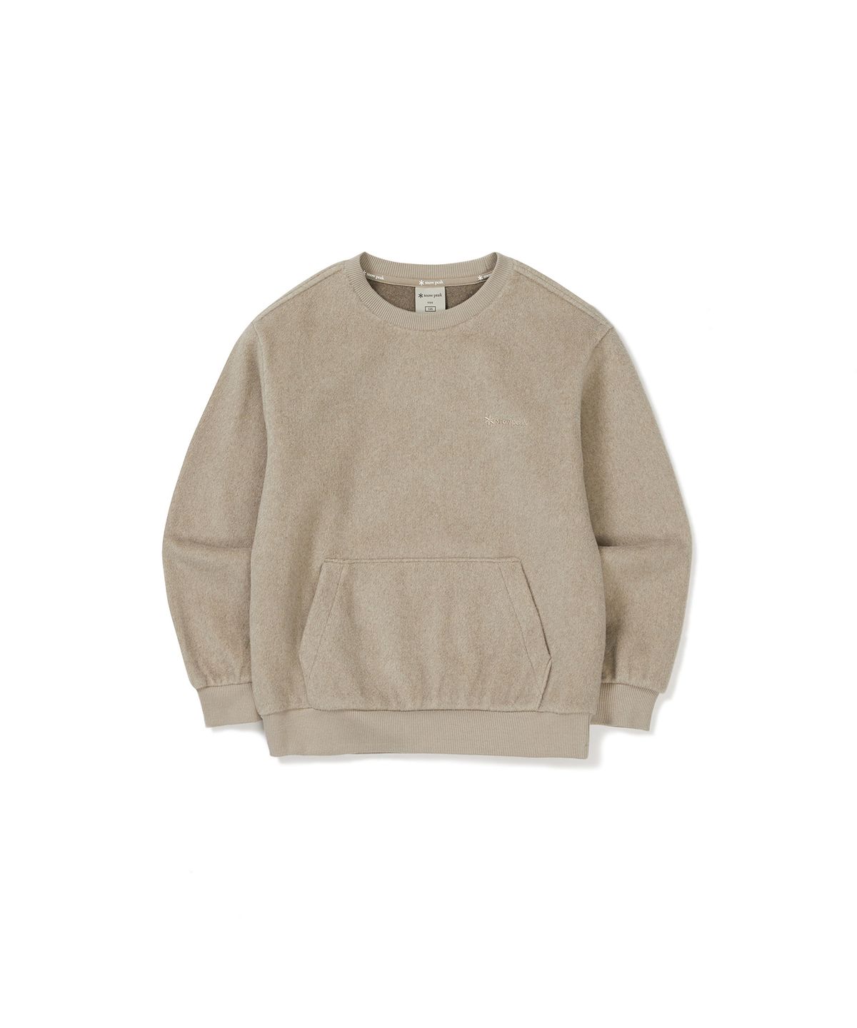 스노우피크 어패럴 키즈(SNOWPEAK APPAREL KIDS) 키즈 웜 플리스 맨투맨 (S24WKFHT81) Beige