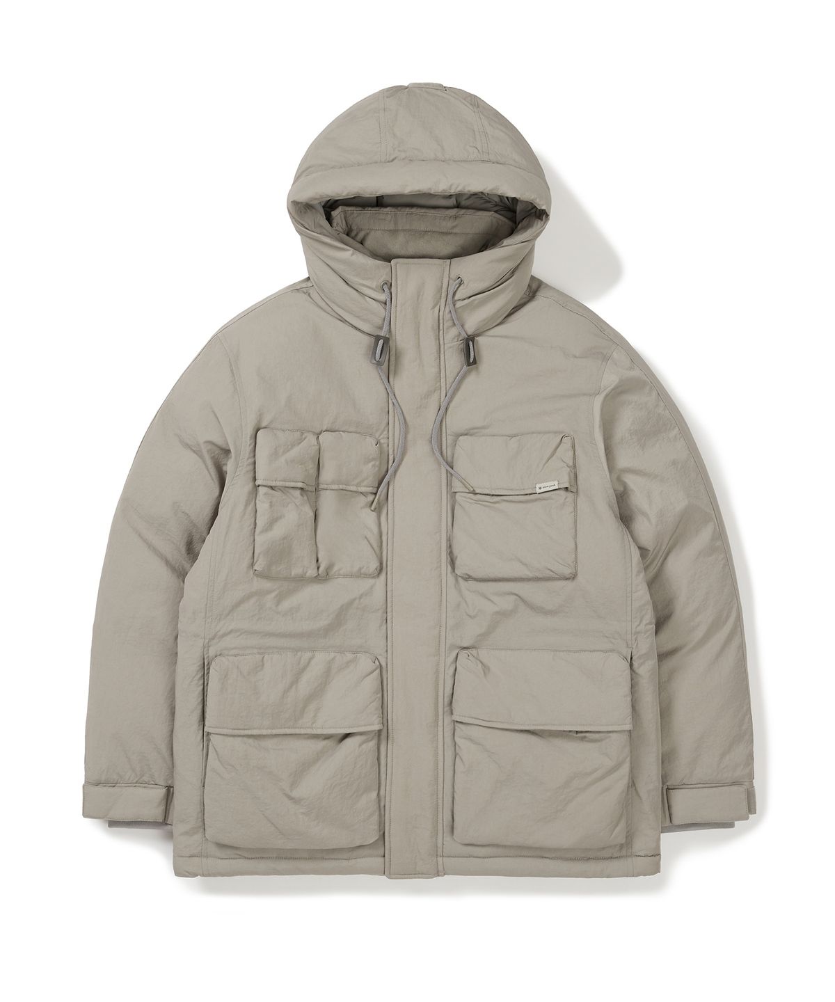 스노우피크 어패럴(SNOWPEAK APPAREL) 랜드 후드 헤비 다운 자켓 (S24WMTDJ30) Beige Gray
