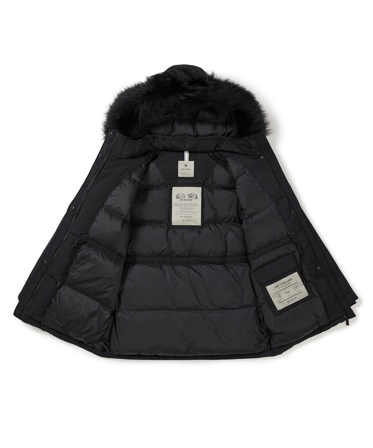 스노우피크 어패럴(SNOWPEAK APPAREL) 랜드 여성 후드 헤비 다운 자켓 (S24WWTDJ31) Black