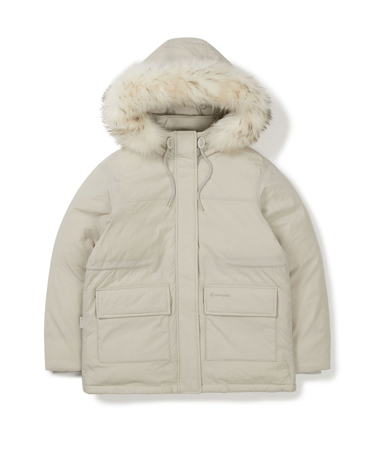 스노우피크 어패럴(SNOWPEAK APPAREL) 랜드 여성 후드 헤비 다운 자켓 (S24WWTDJ31) Light Beige