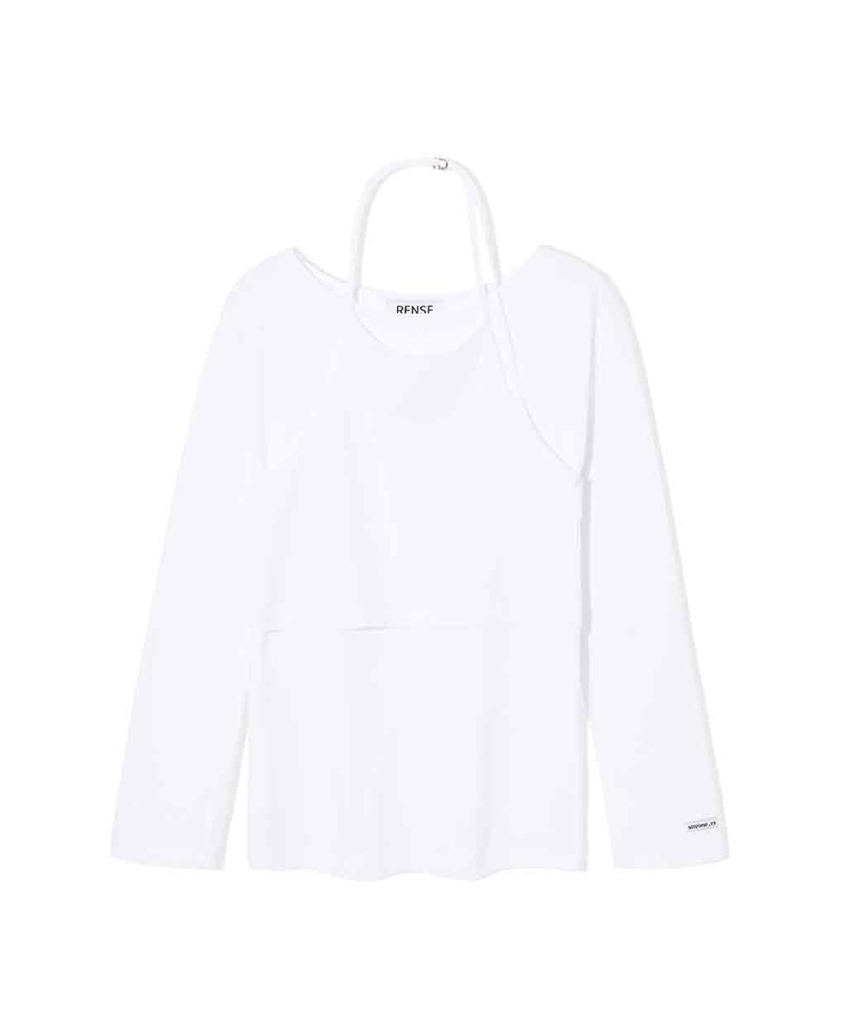 렌세(RENSE) Halter Sleeveless Set T-shirt White