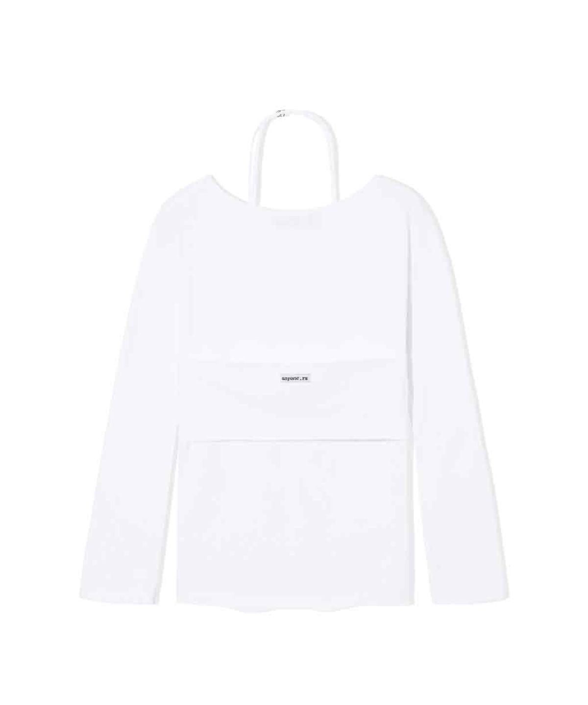 렌세(RENSE) Halter Sleeveless Set T-shirt White