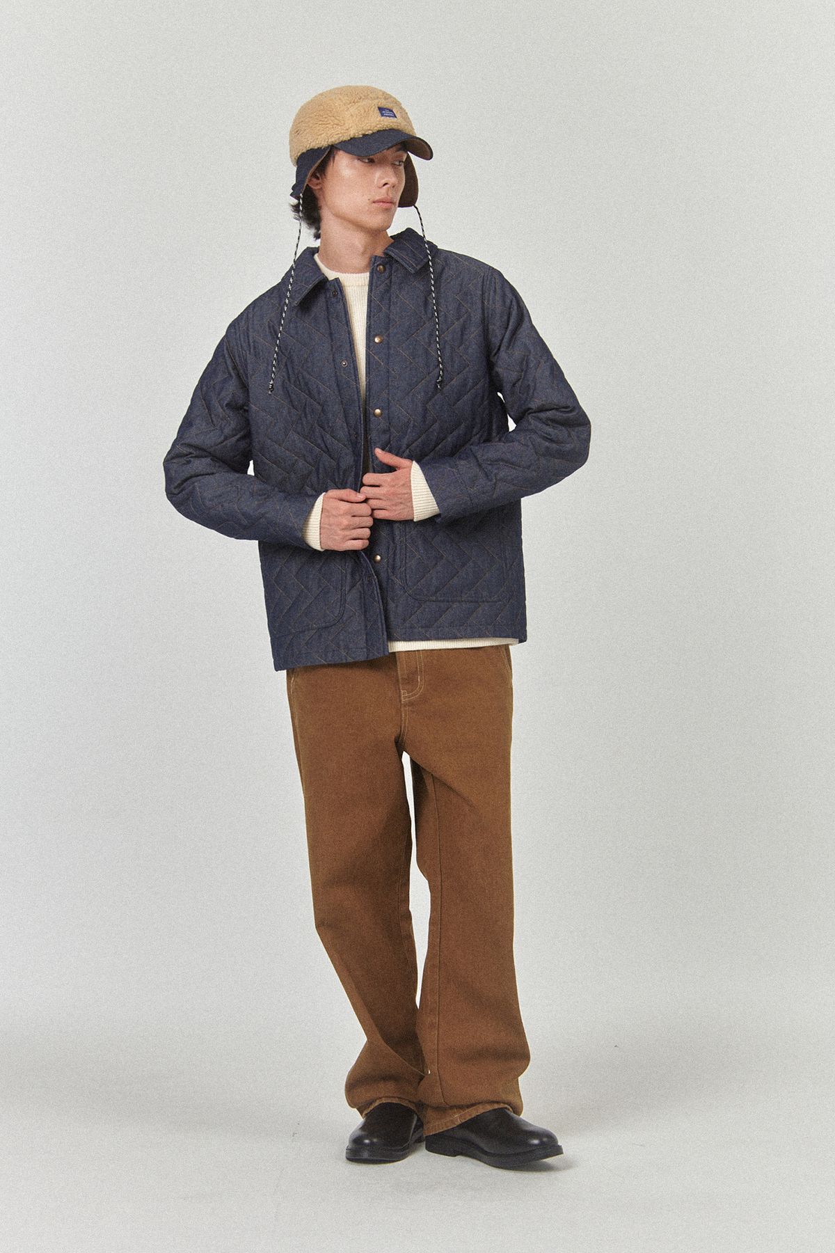 르몽생미셸(LE MONT ST MICHEL) VLADO - DENIM PADDED JACKET_Blue