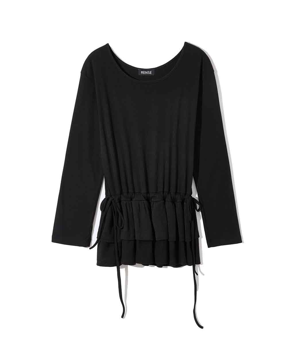 RENSE☆Frill Layered Long Sleeve MUSINSA | RENSE Frill Layered Long Sleeve Black