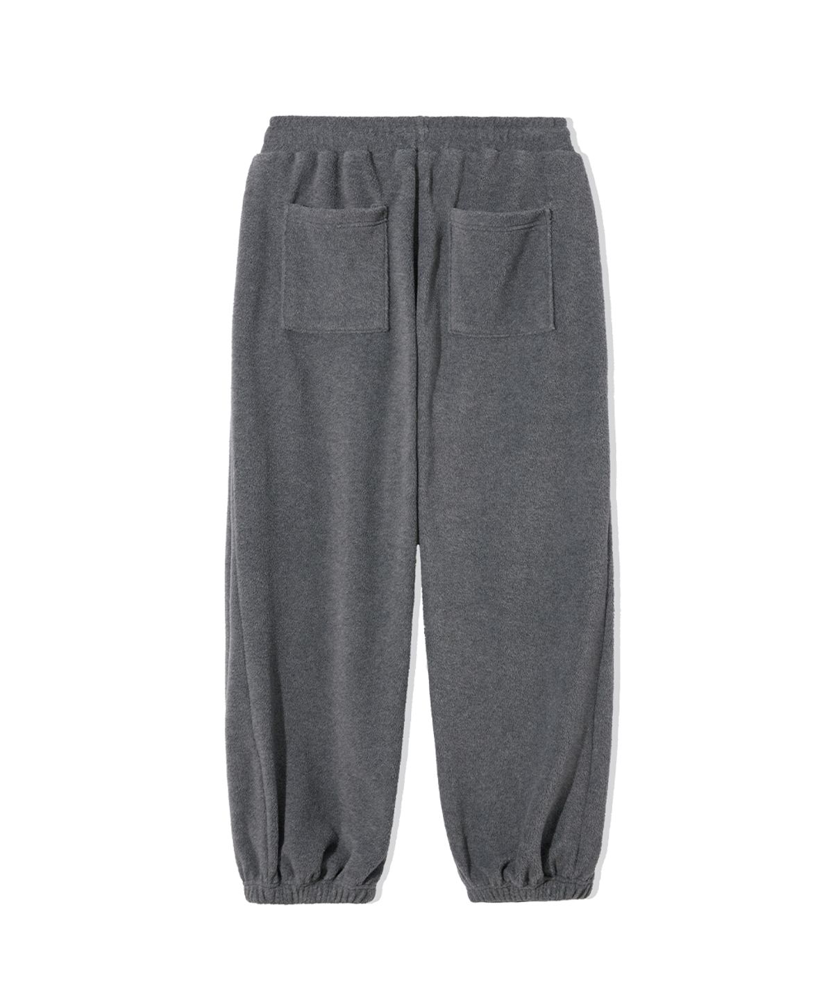 렌세(RENSE) Melange Fleece Pintuck Pants Charcoal