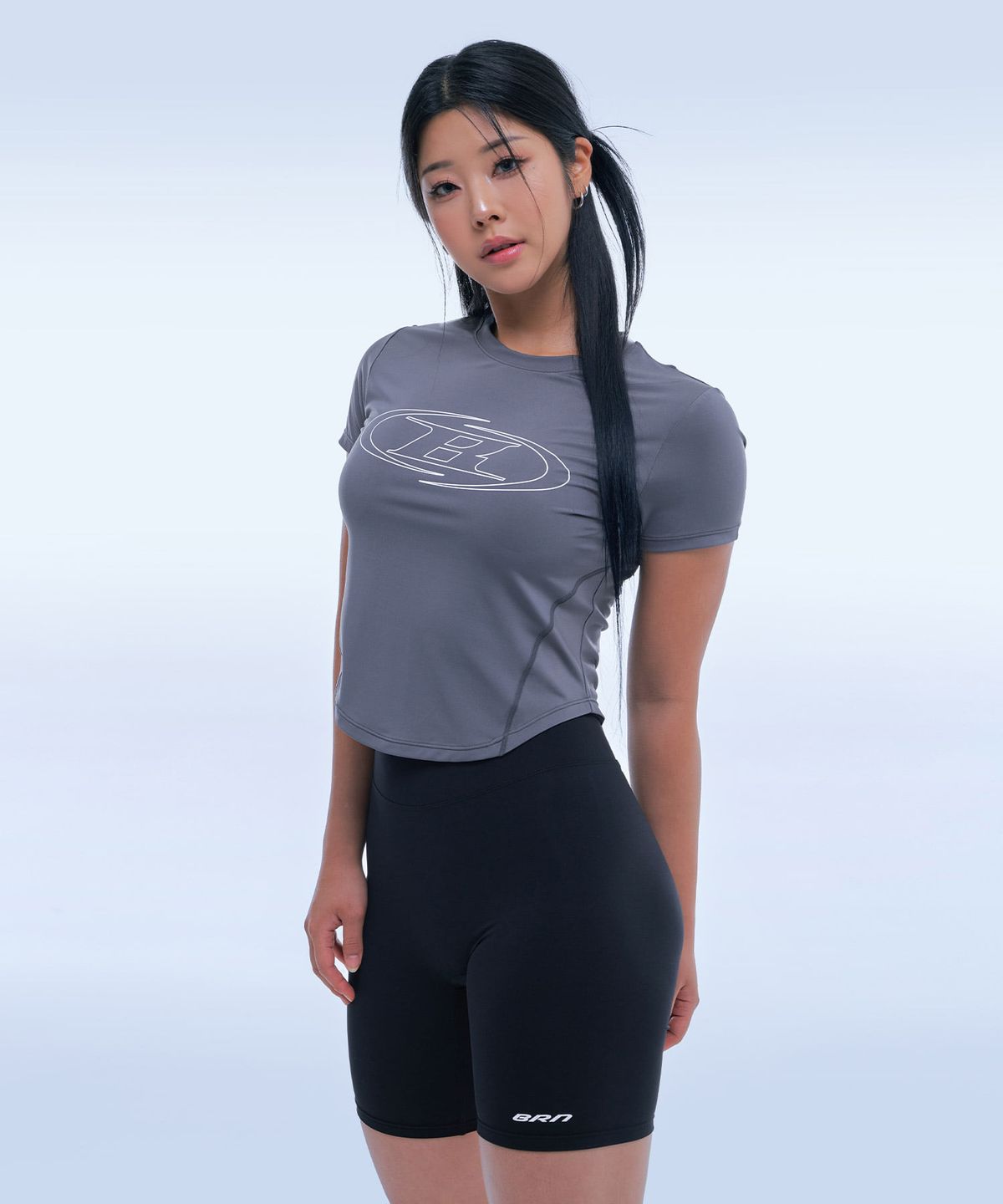 본투윈(BORN TO WIN) QUICK DRY RELAX FIT T-SHIRTS [CHARCOAL]