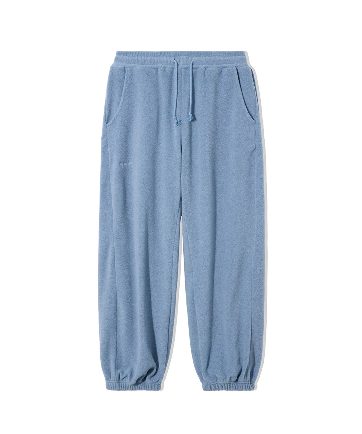 렌세(RENSE) Melange Fleece Pintuck Pants Gray Blue