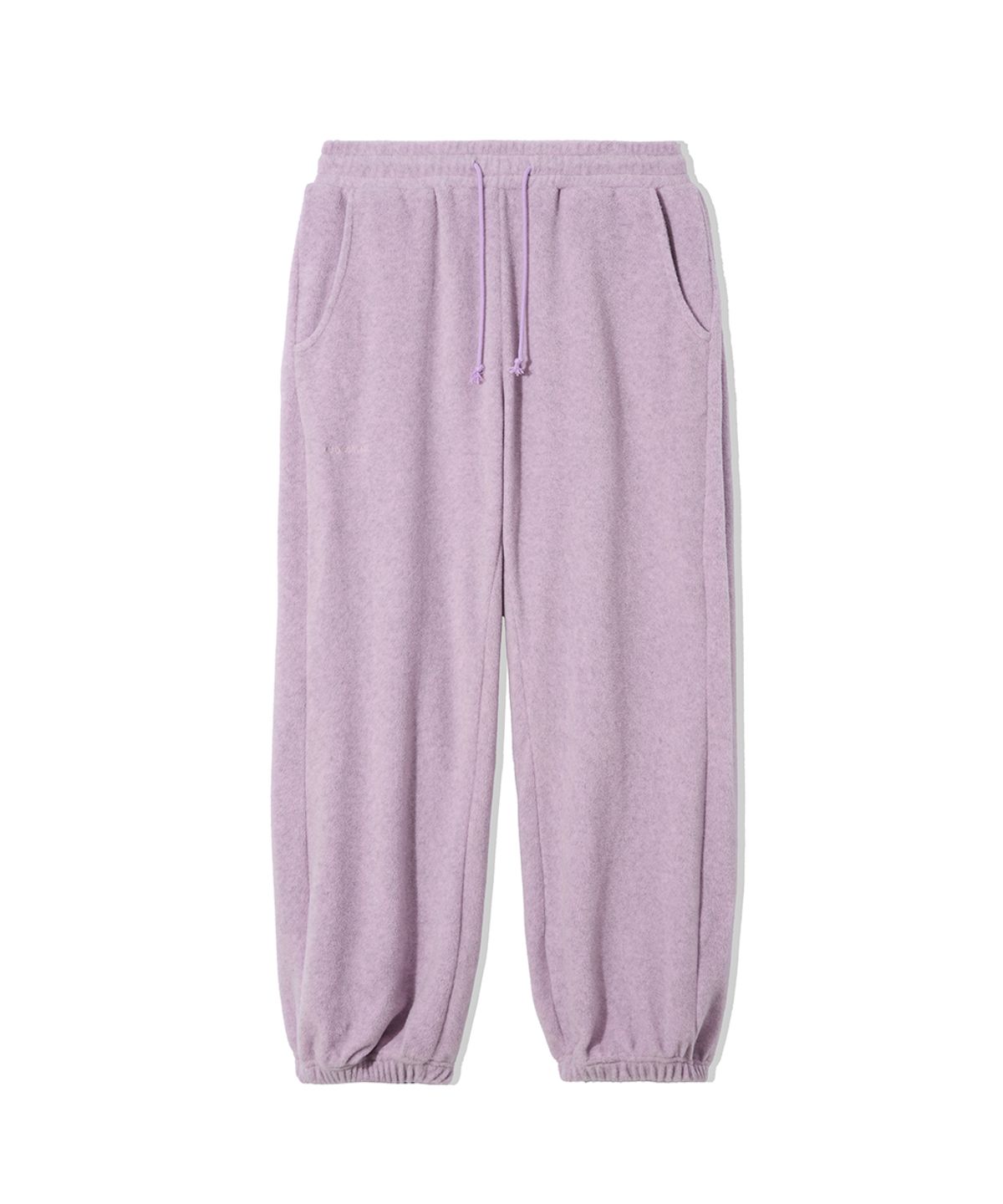 렌세(RENSE) Melange Fleece Pintuck Pants Gray Pink