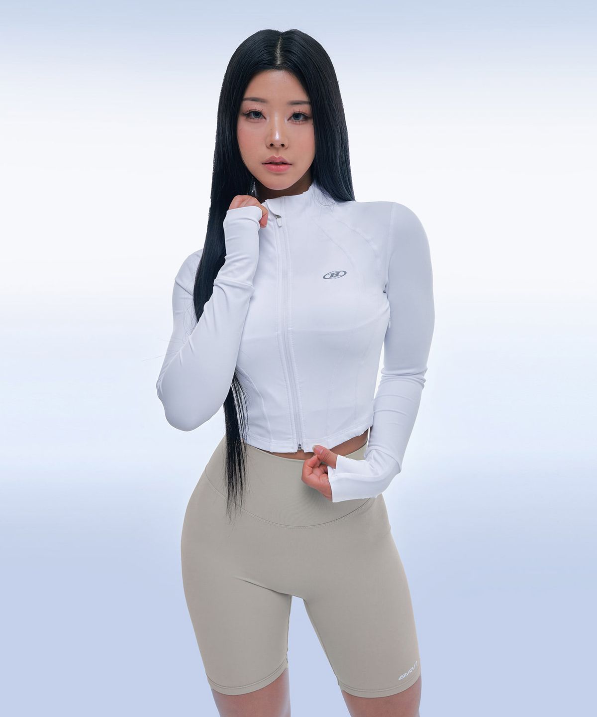 본투윈(BORN TO WIN) ACTIVE LINE FULL ZIP-UP JACKET [WHITE]