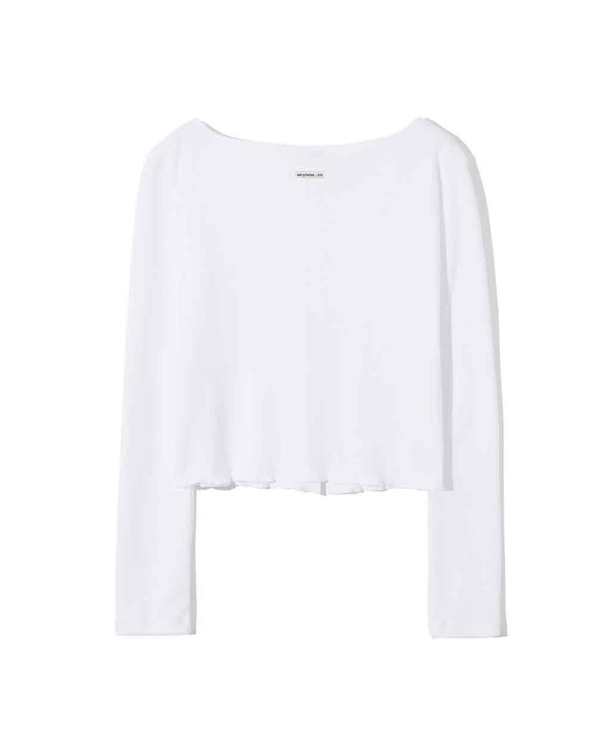 렌세(RENSE) Line Snap Long Sleeve White