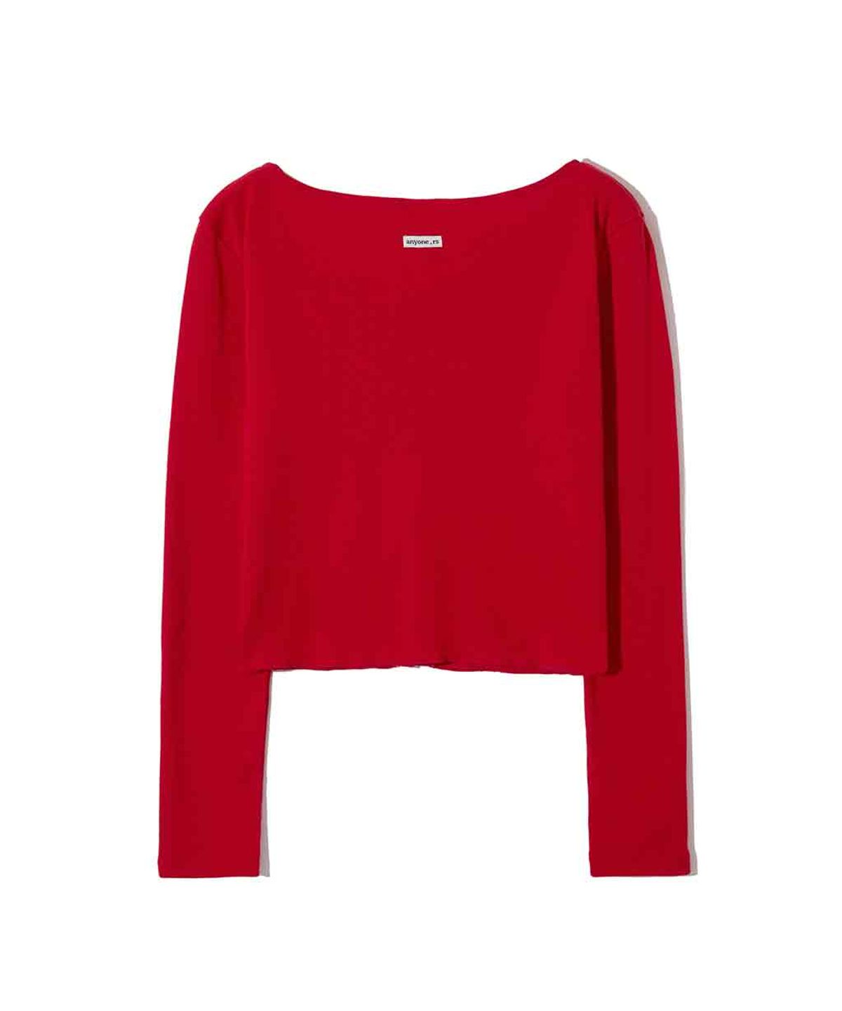 렌세(RENSE) Line Snap Long Sleeve Red