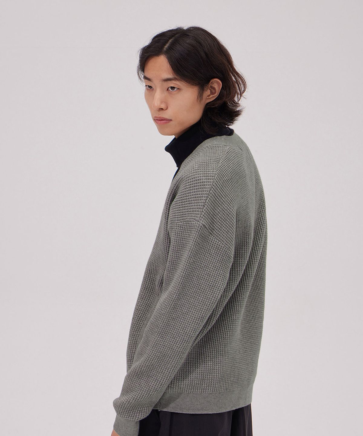 메이킷투(MAKEITTO) 데일리 비스코스 가디건_그레이
