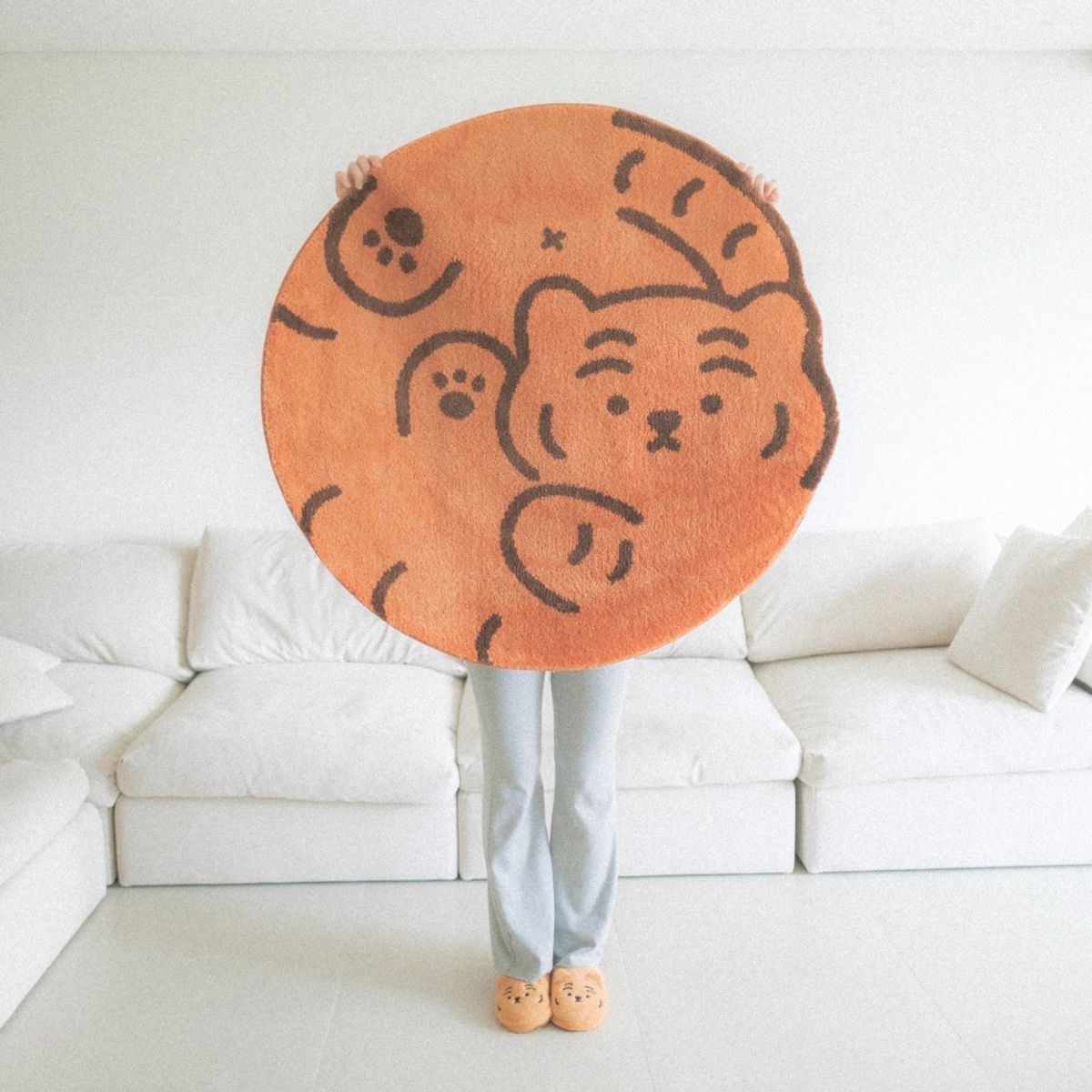 무직타이거(MUZIKTIGER) 발라당 뚱랑이 러그 2종