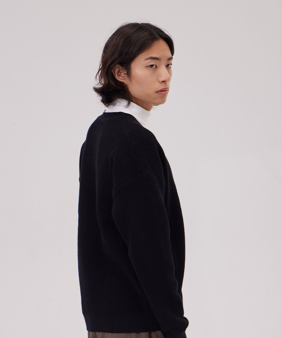 메이킷투(MAKEITTO) 데일리 비스코스 가디건_블랙