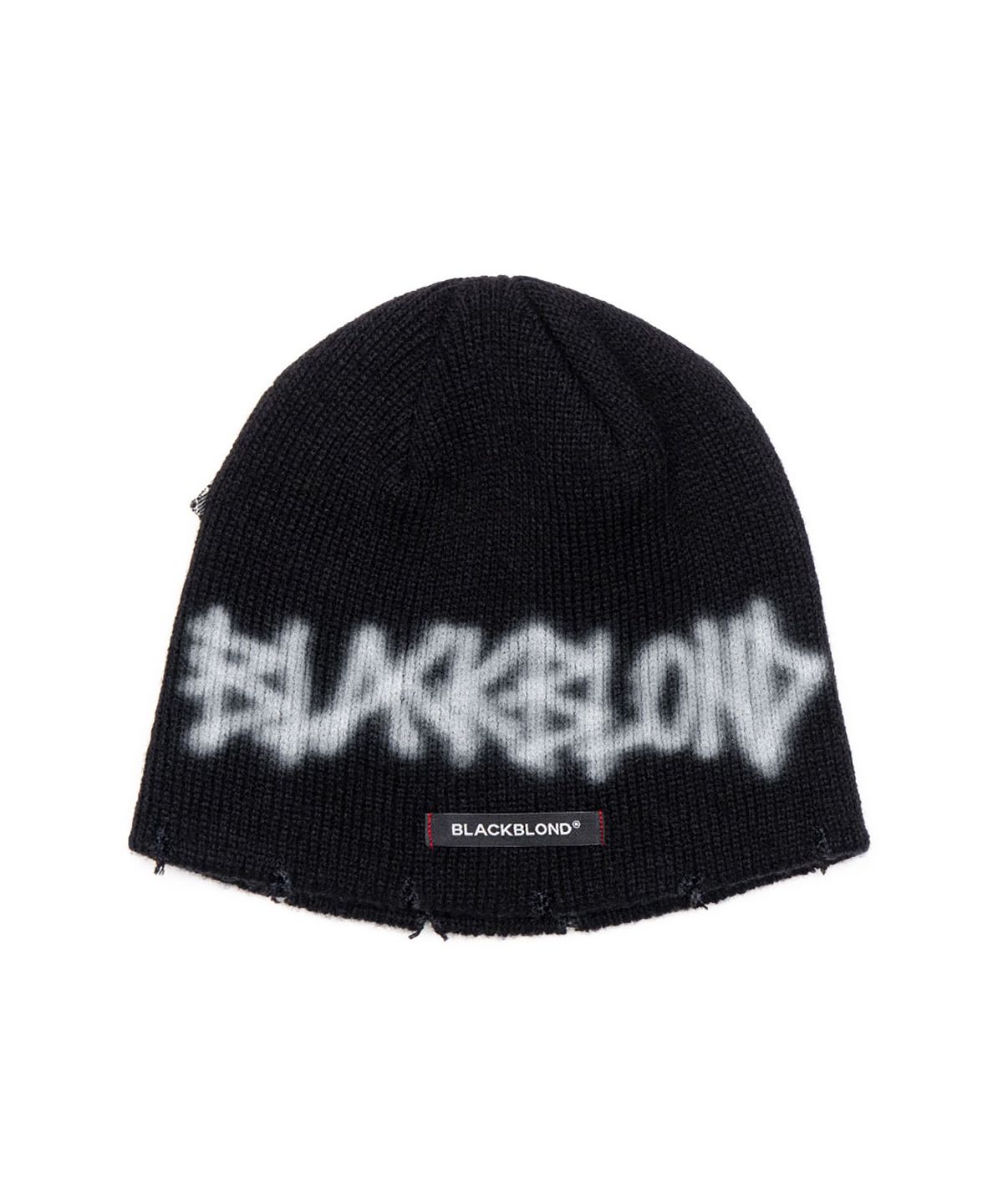 블랙블론드(BLACKBLOND) 비비디 핸드 스티치드 그래피티 로고 비니 (블랙)