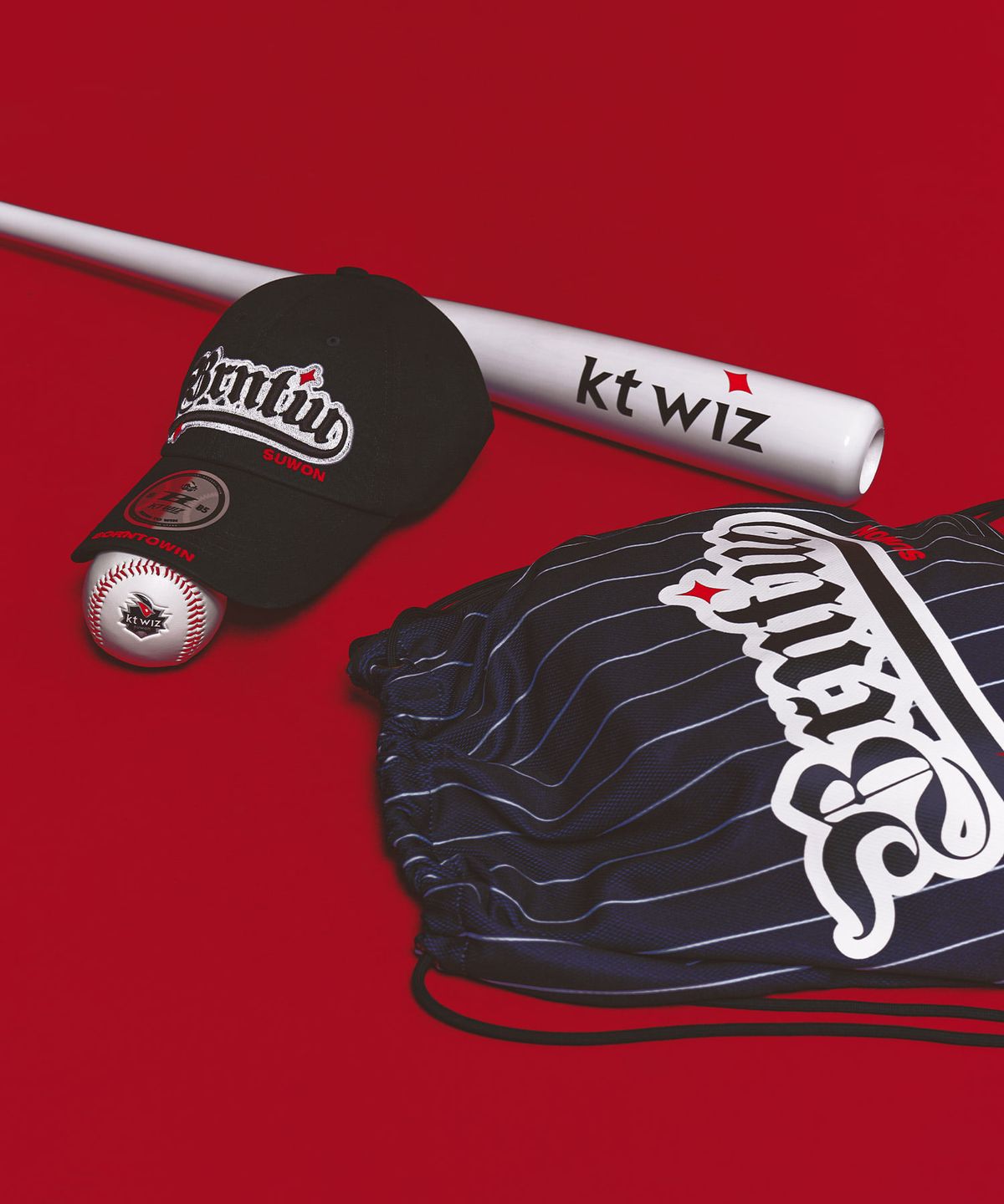 본투윈(BORN TO WIN) BORNTOWIN X KT WIZ GYM SACK [BLACK]