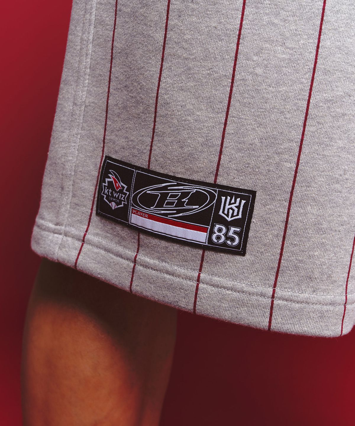 본투윈(BORN TO WIN) BORNTOWIN X KT WIZ HALF PANTS [MELANGE GREY]