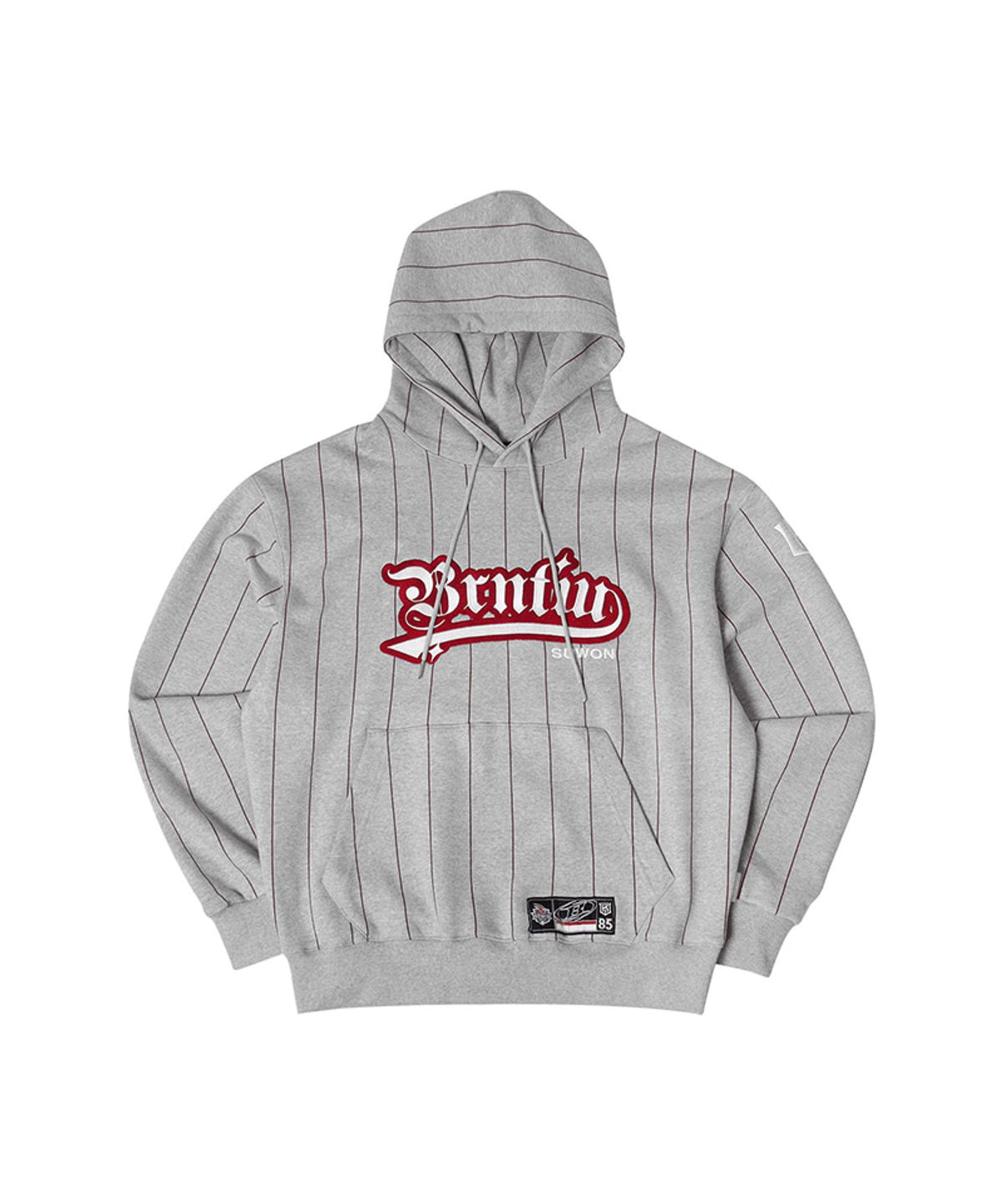 본투윈(BORN TO WIN) BORNTOWIN X KT WIZ HOODIE [MELANGE GREY]