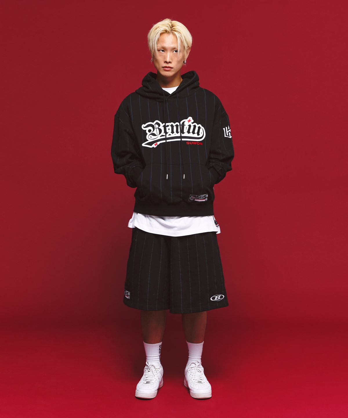 본투윈(BORN TO WIN) BORNTOWIN X KT WIZ HOODIE [BLACK]