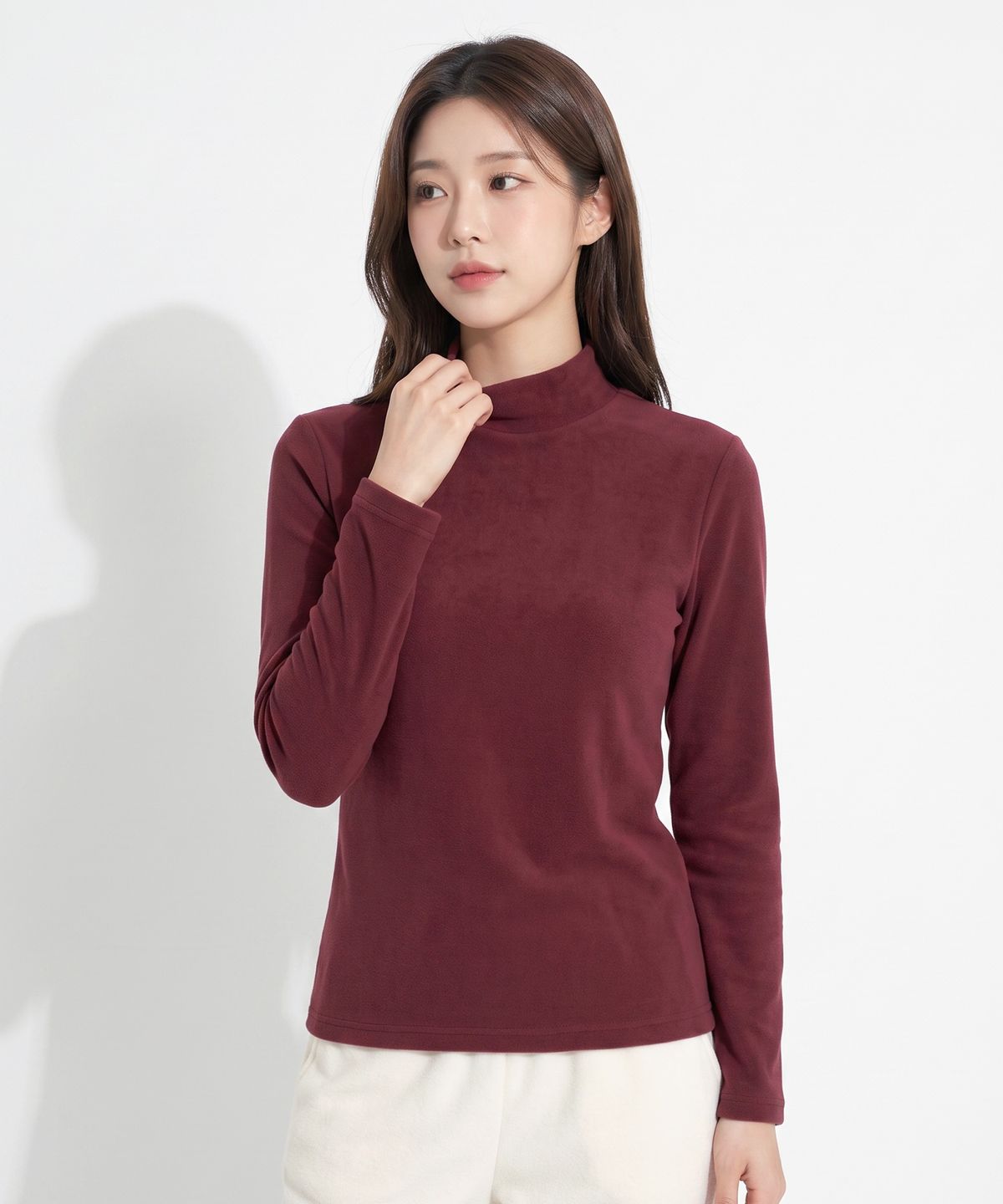 이지바이(EZBUY) 스위티 여성 기모플리스 반폴라 티셔츠 5 Colors