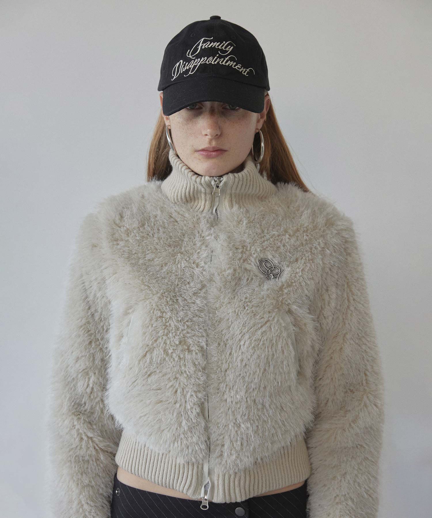 ジャケット・アウター sculptor Faux Fur Zip-Up Jacket SCULPTOR Faux Fur Zip-Up Jacket