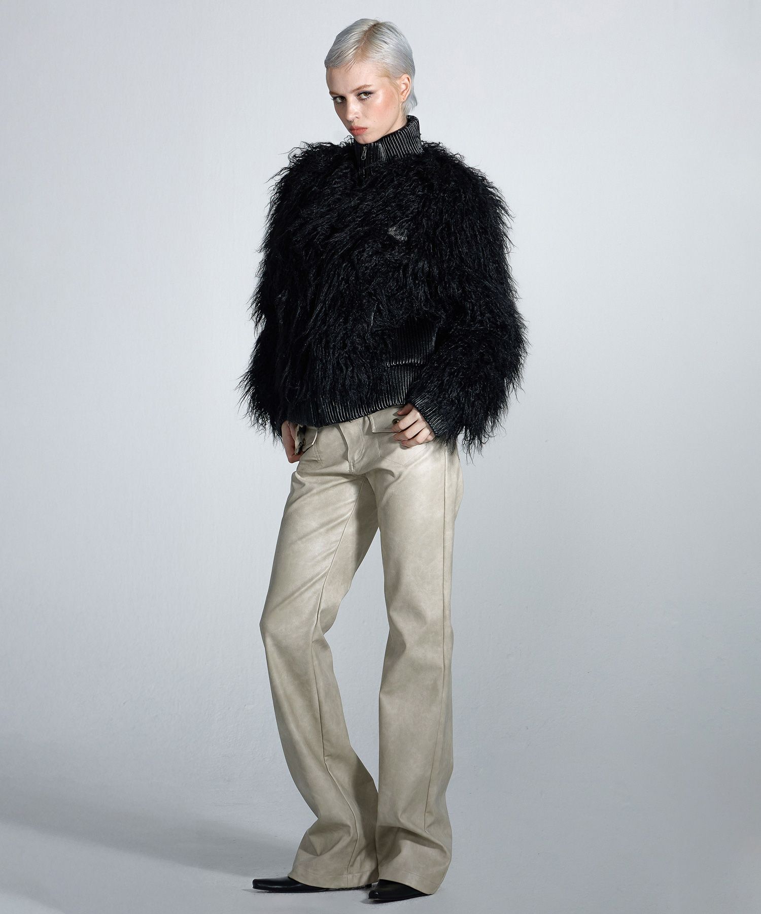 MUSINSA | SCULPTOR Western Fanny Pack Pants Raw