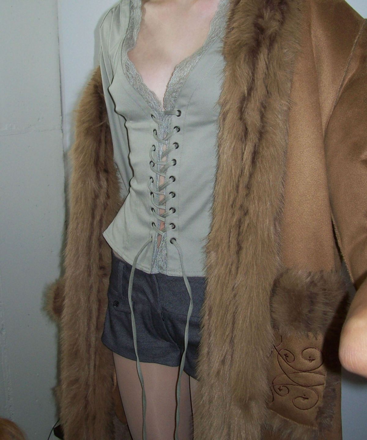 스컬프터(SCULPTOR) Reversible Faux Mouton Coat Camel