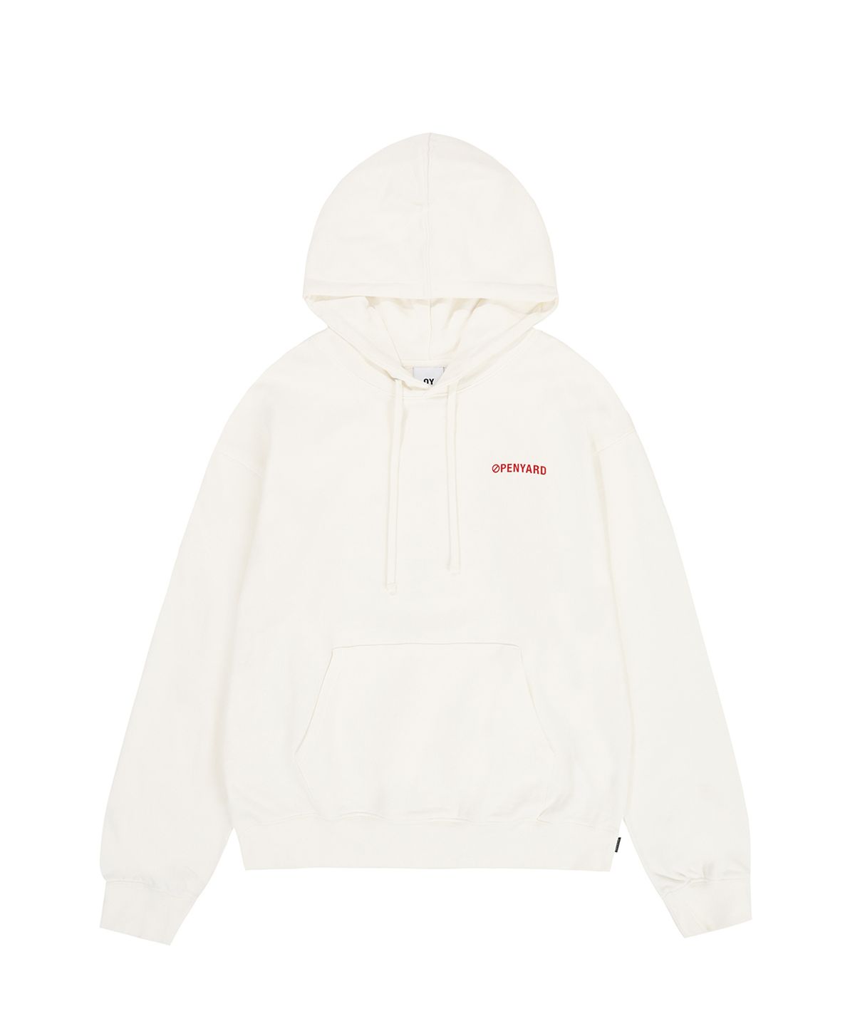 오픈야드(오와이)(OPENYARD(OY)) GHOST LOGO HOODIE - WHITE