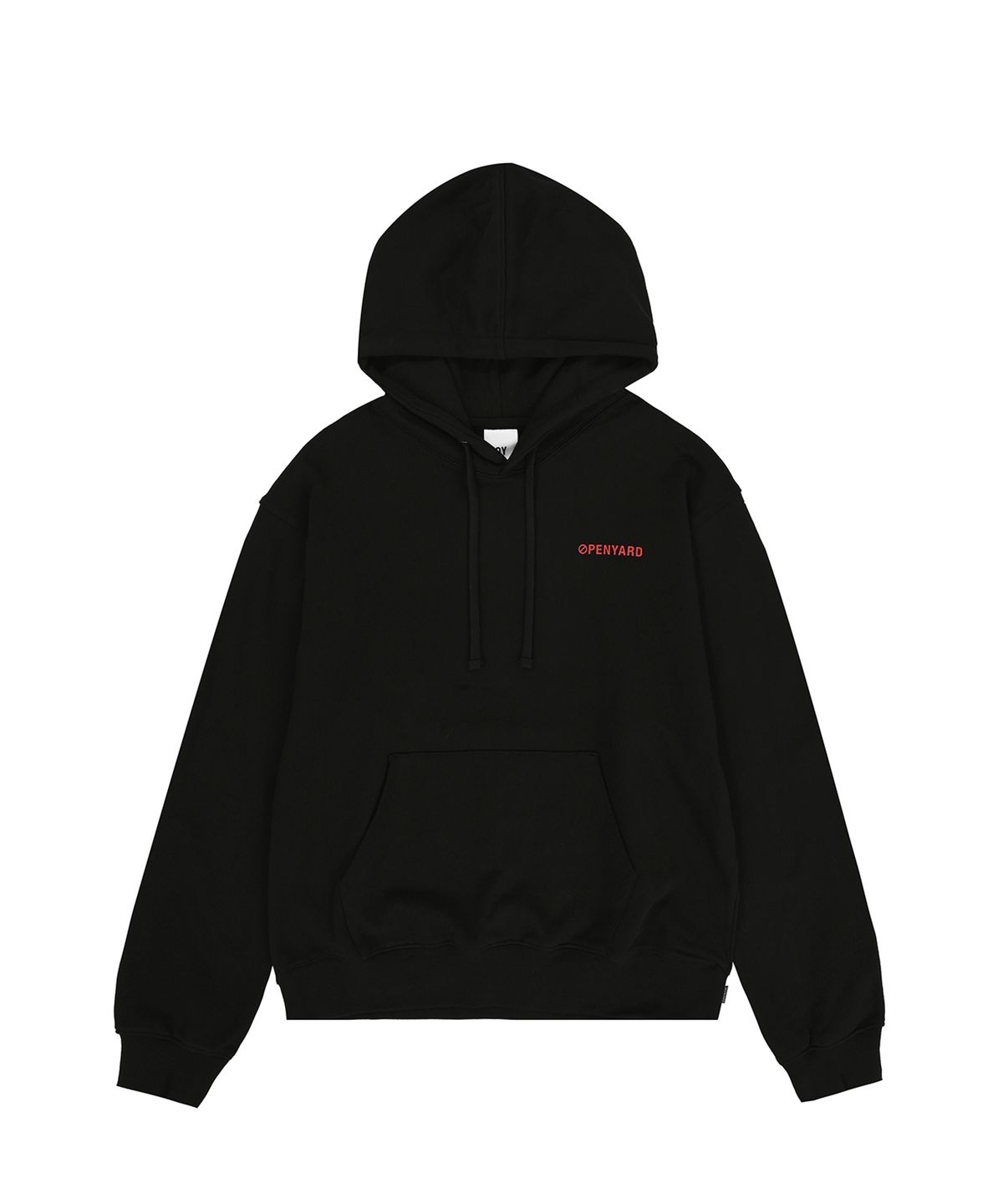 오픈야드(오와이)(OPENYARD(OY)) GHOST LOGO HOODIE - BLACK