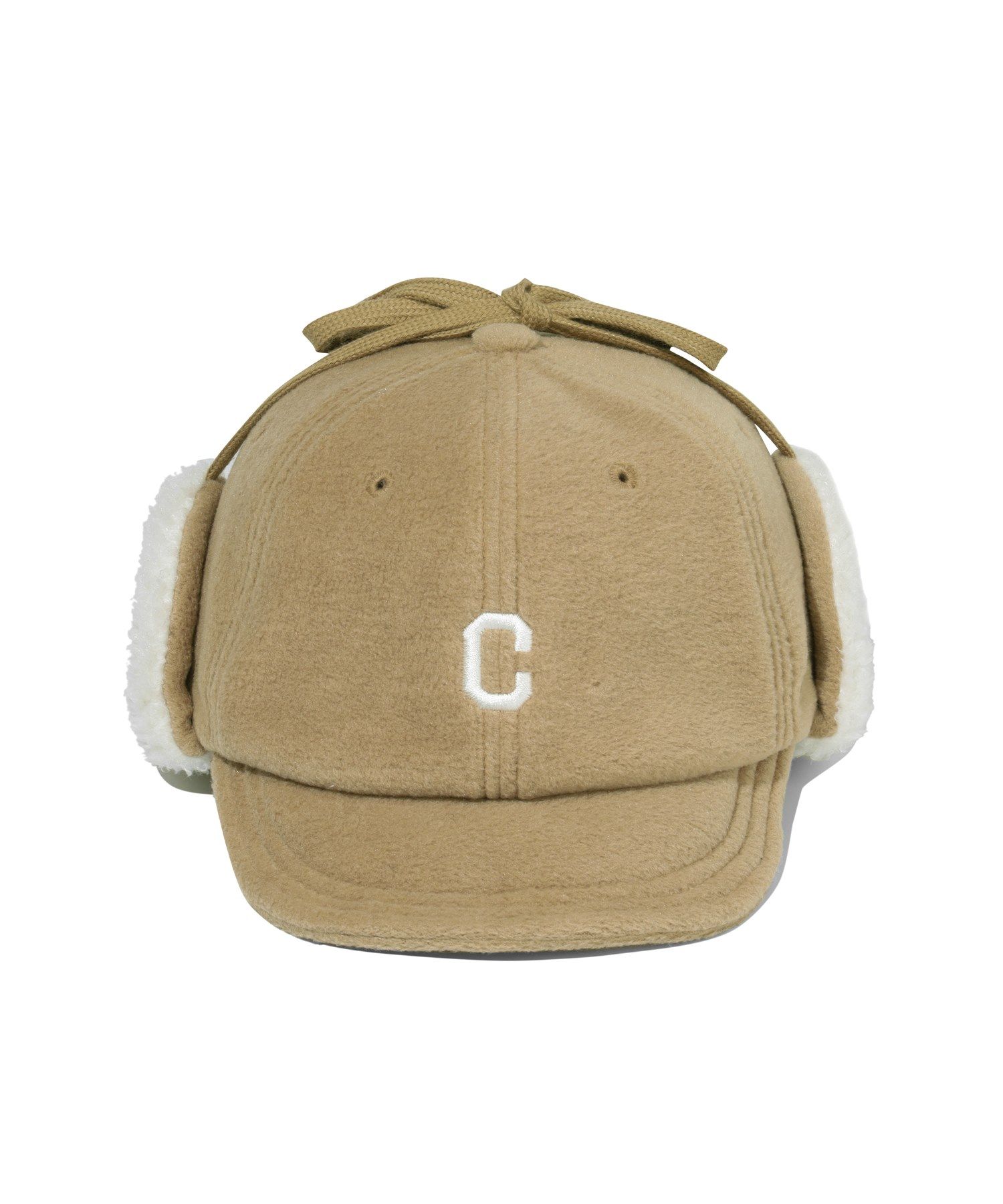 MUSINSA | COVERNAT C Logo Fleece Trooper Cap Brown