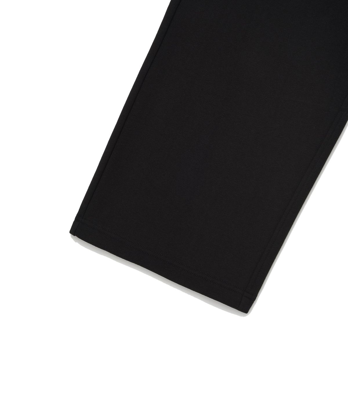 커버낫(COVERNAT) 원턱 세미와이드핏 기모 스웻 팬츠 블랙