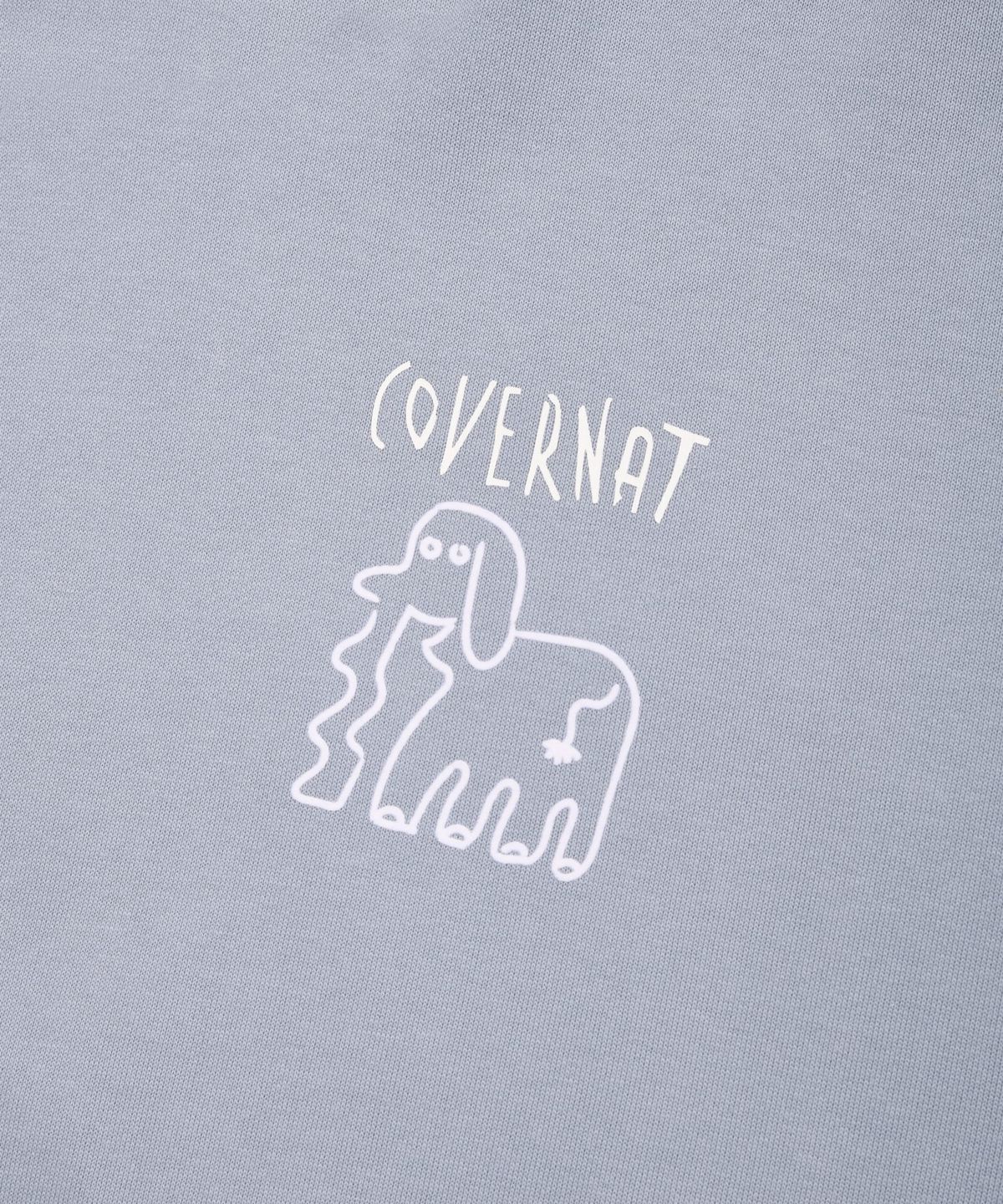 커버낫(COVERNAT) 스케치 후디 스카이블루
