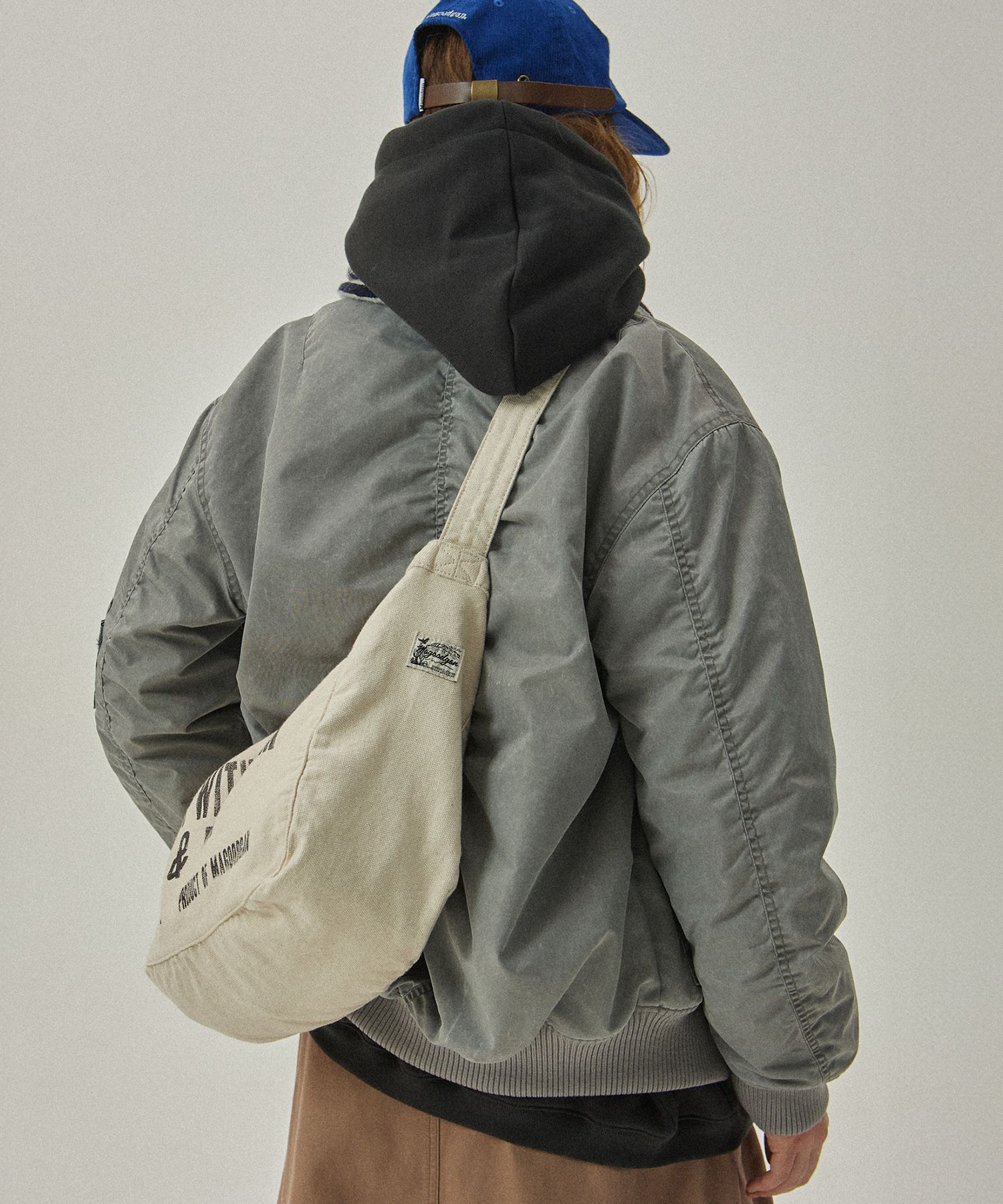 MAGOODGAN ♥ Bomber 5602 Pigment Padding Jumper/追跡付 MUSINSA | MAGOODGAN Bomber 5602 Pigment Padding Silver Grey
