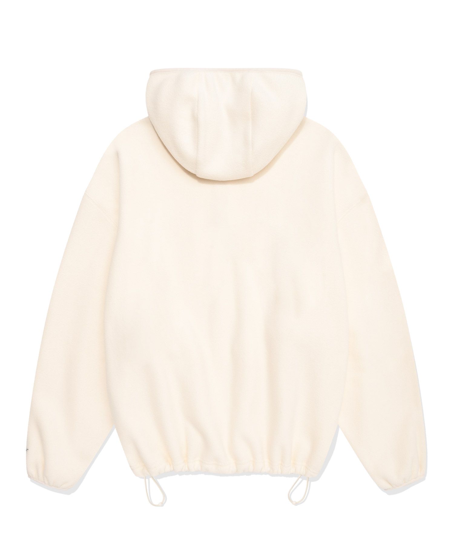 MUSINSA | COVERNAT C Logo Fleece Overfit Hoodie Anorak Ivory