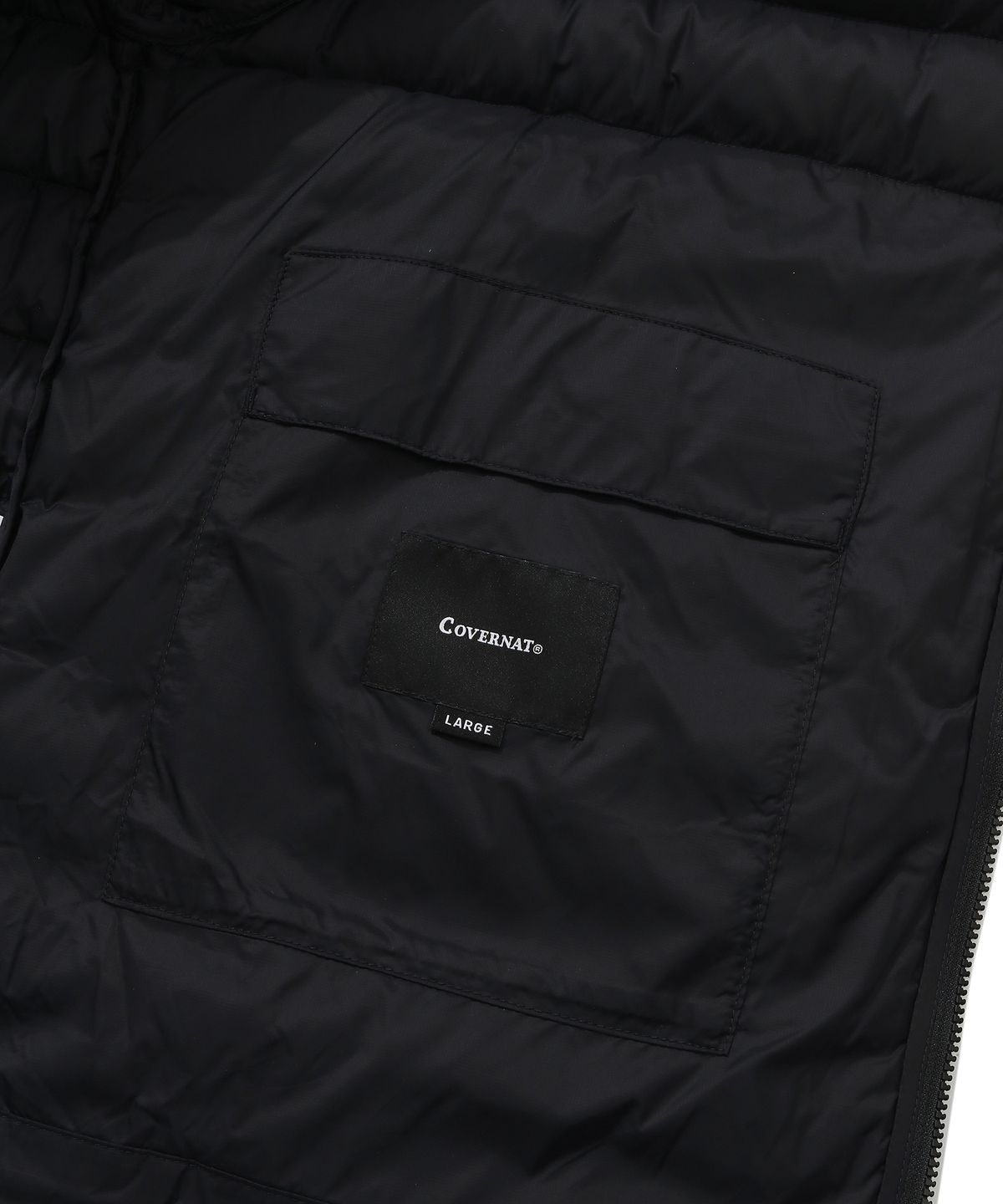 커버낫(COVERNAT) RDS 커버라이트 패커블 후디 다운 자켓 Black