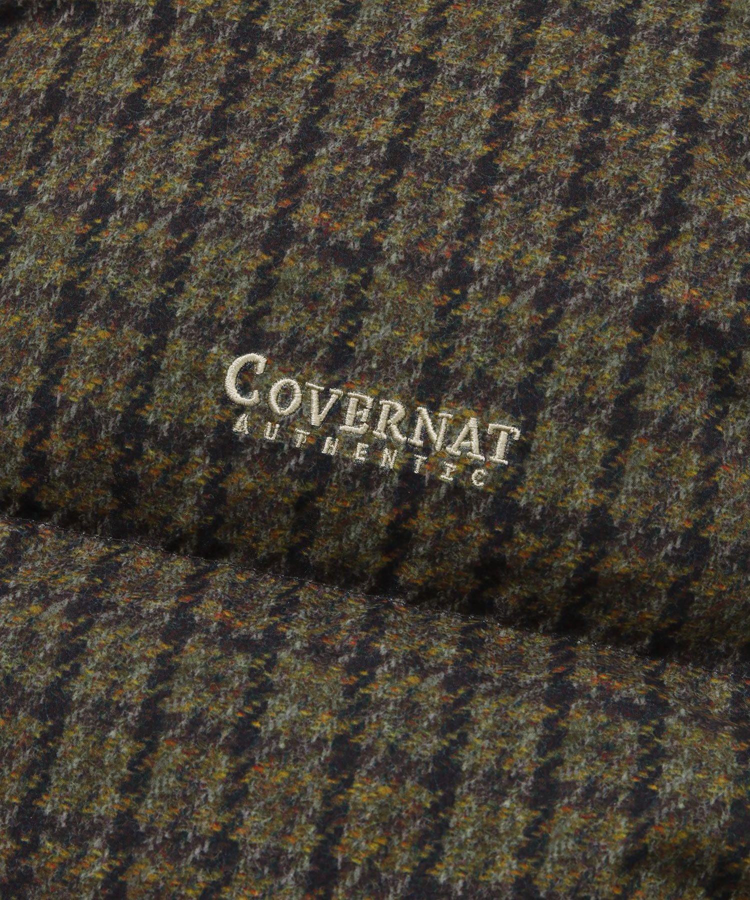 MUSINSA公式 | COVERNAT RDS Civic Check Down Vest Brown